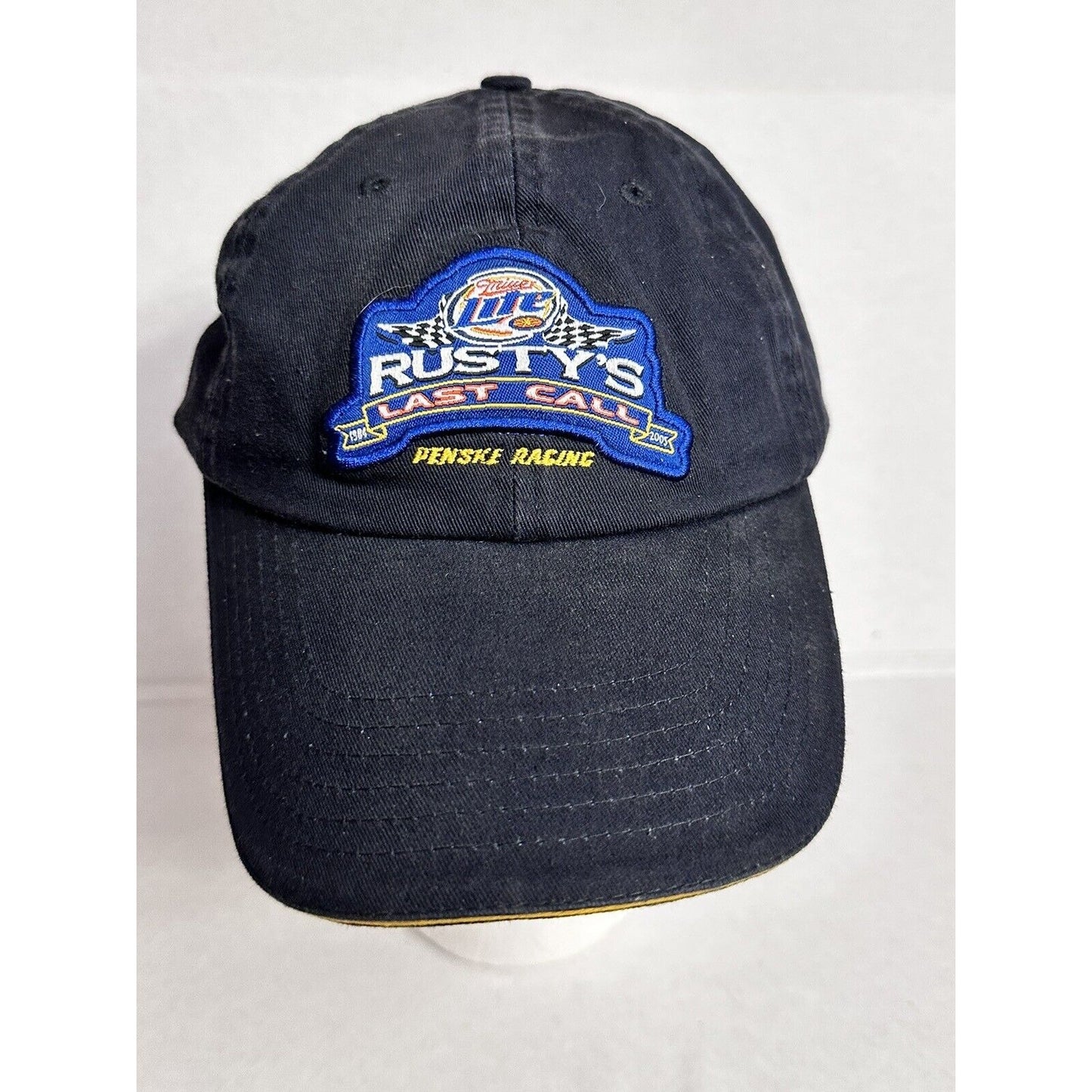 Rustys Last Call 1984-2005 Penske Racing Nascar Hat Cap Blue Adult Strapback