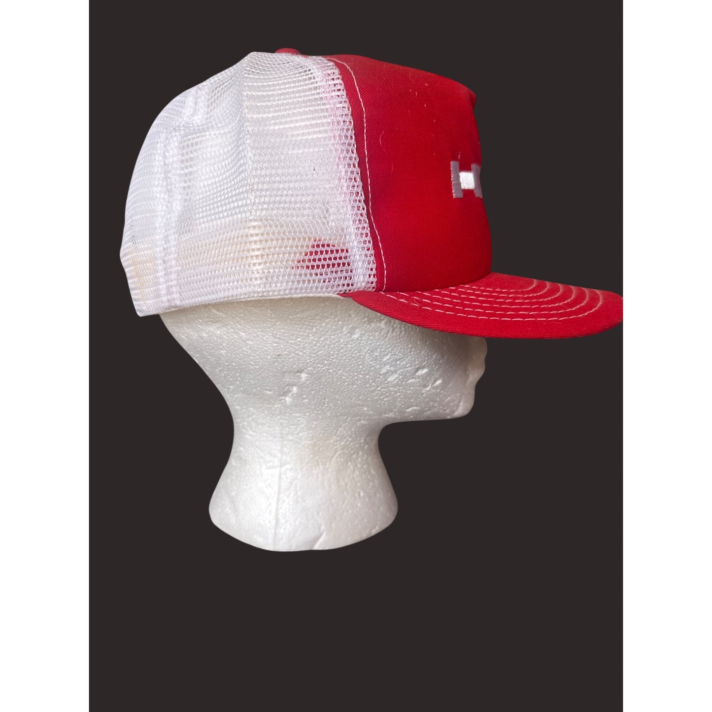 Vintage Hilti Red & White Trucker Mesh Snapback Hat