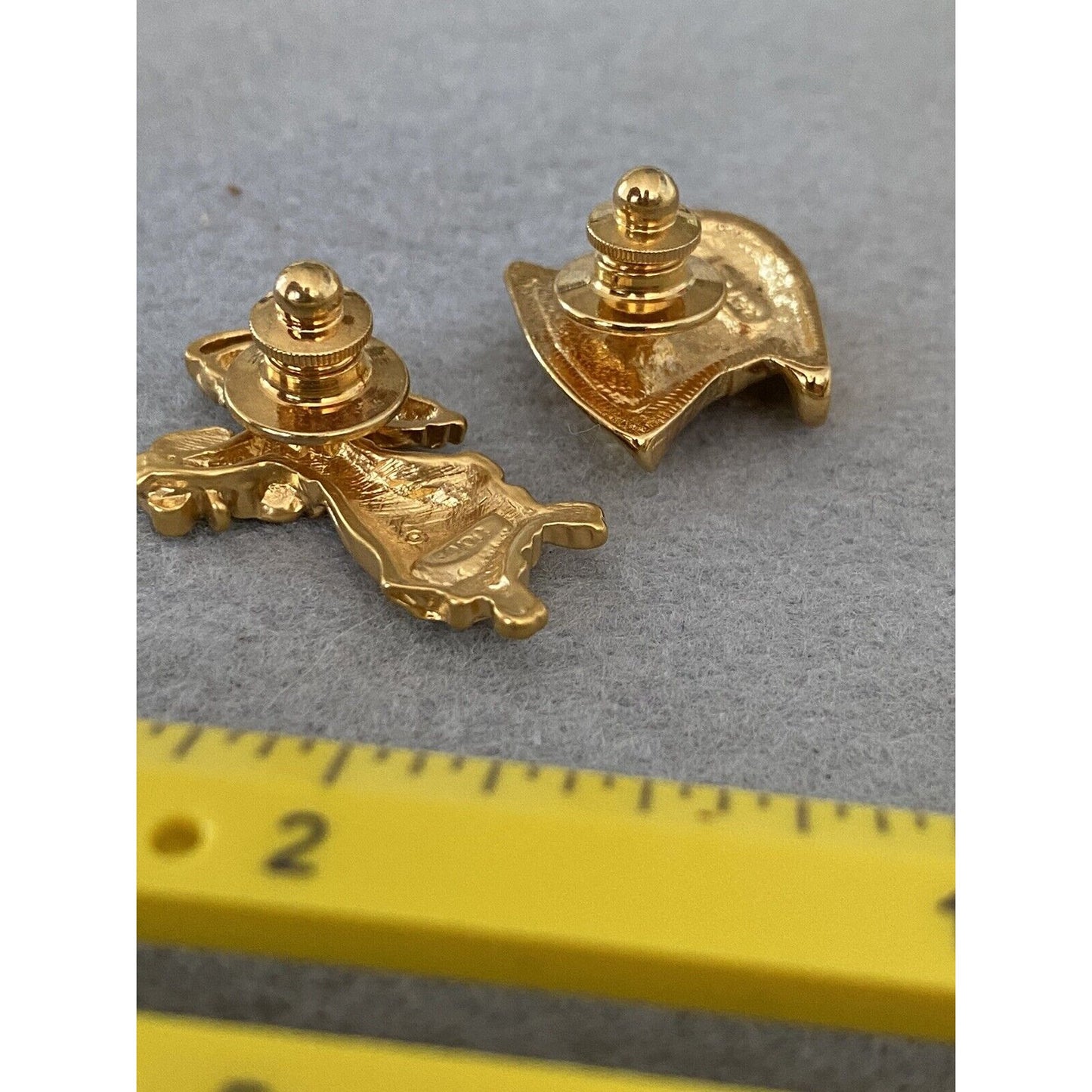 AVON GOLD TONE ST. PATRICK'S DAY ANGEL HAT IRISH ENAMELED CLOVER RHINESTONE PIN