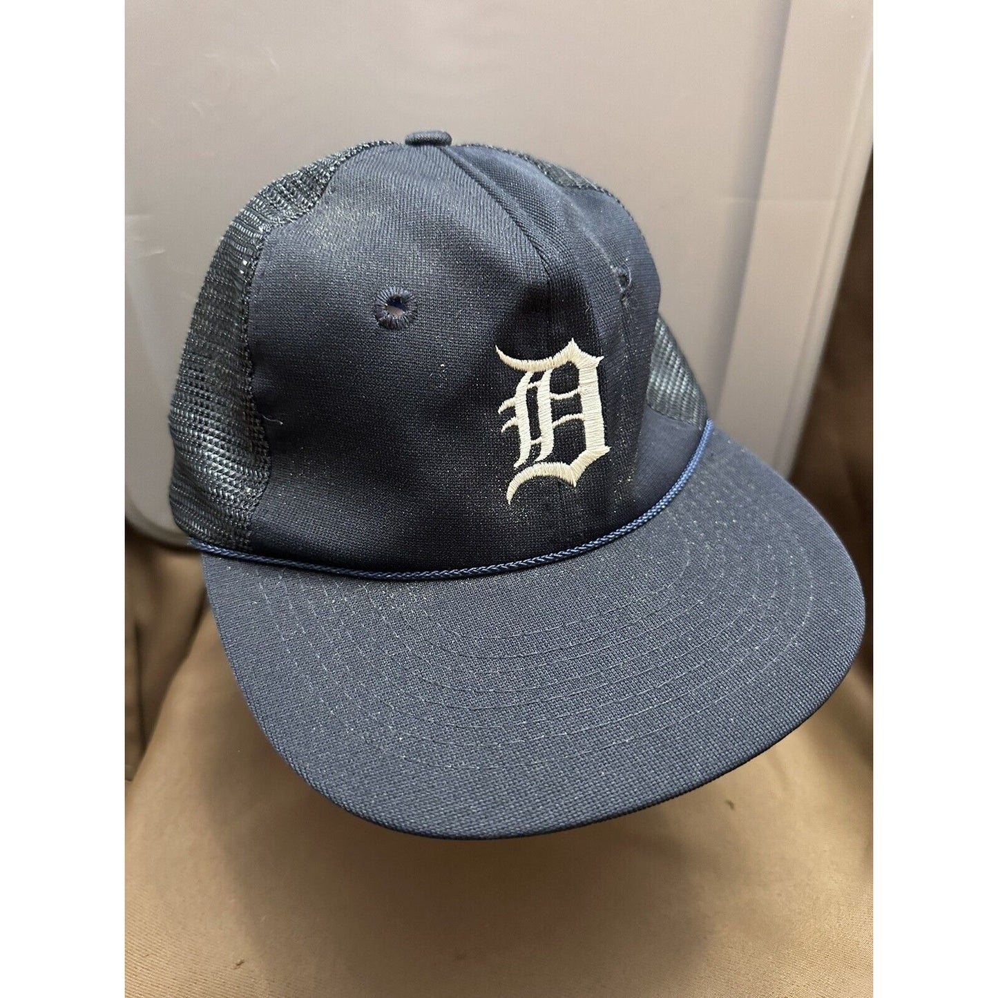 Metro Detroit Ford Dealers Snapback Hat Navy & Green Twins S Mesh Back