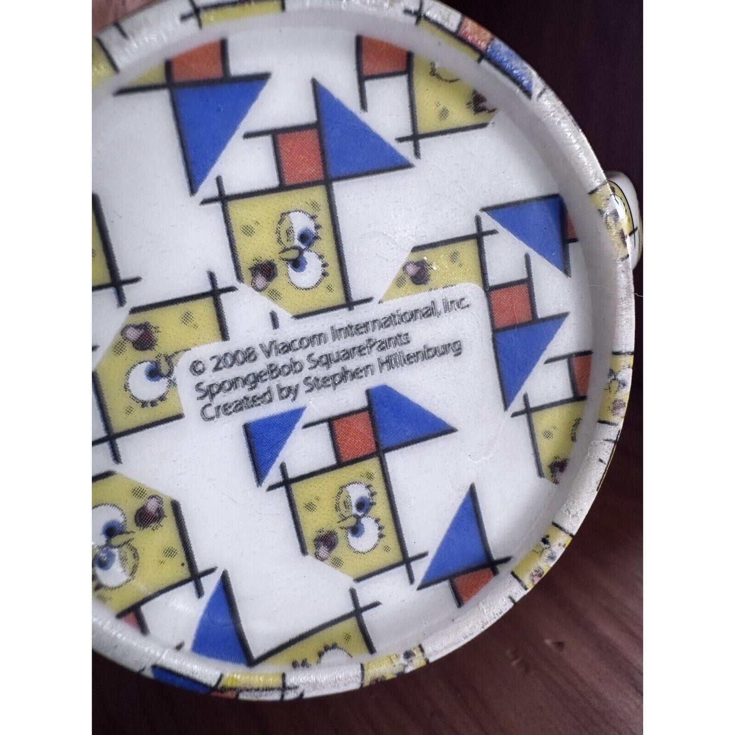 SPONGEBOB SQUAREPANTS 2008 UNIVERSAL STUDIOS COFFEE MUG CUP TEA