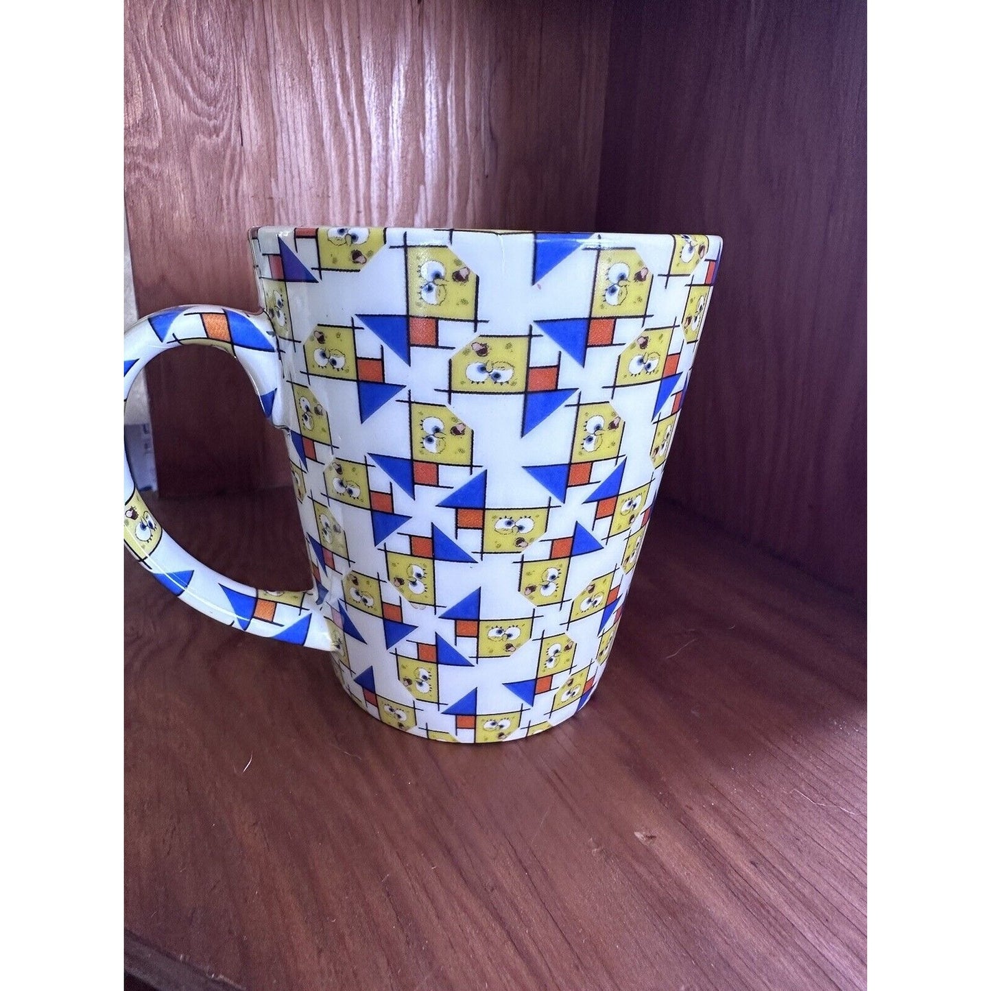 SPONGEBOB SQUAREPANTS 2008 UNIVERSAL STUDIOS COFFEE MUG CUP TEA