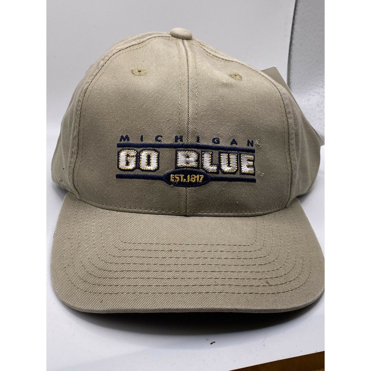 Michigan Embroidered GO Blue Maize Adjustable Cap / Hat