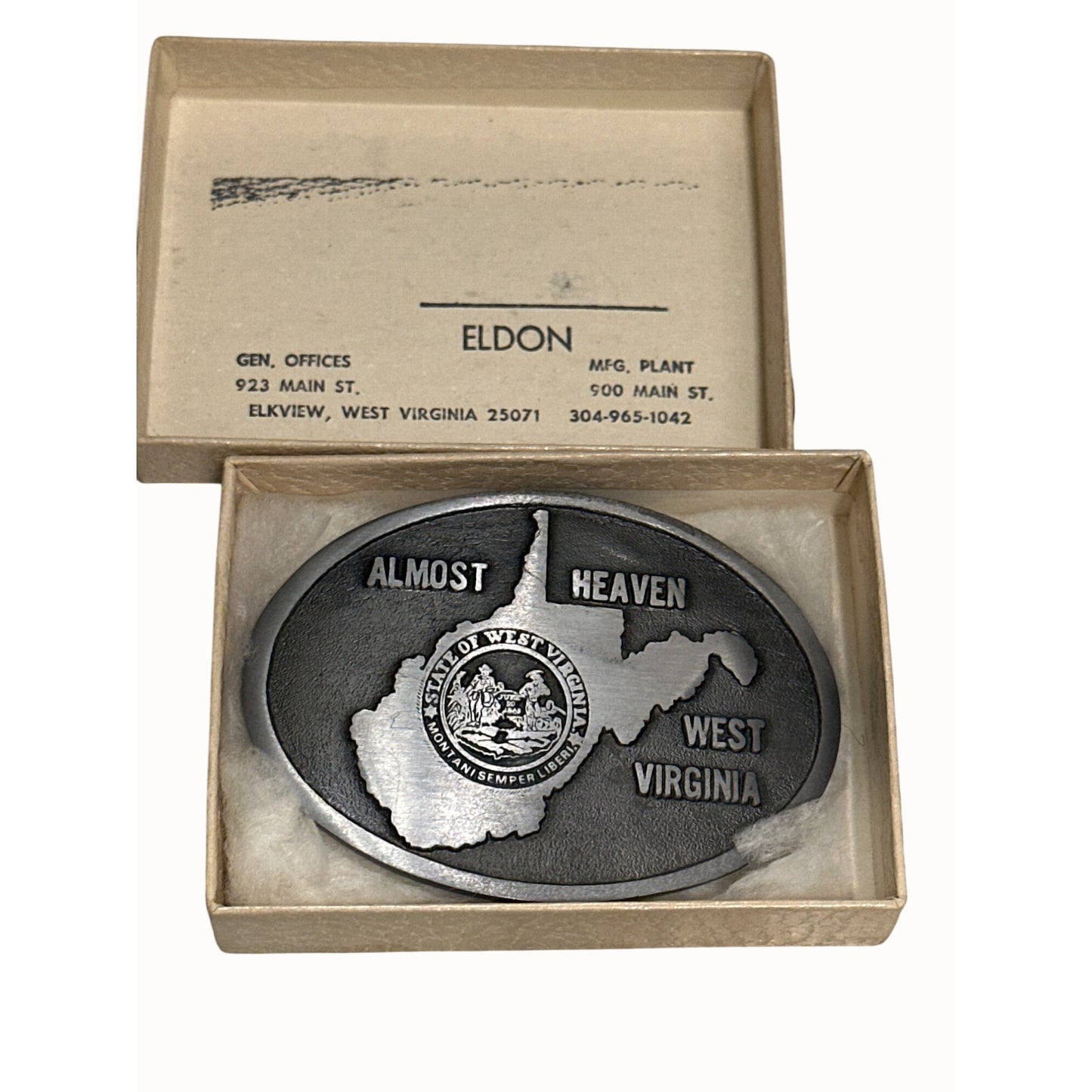 Eldon West Virginia Buckle Limited First Edition serial number + box