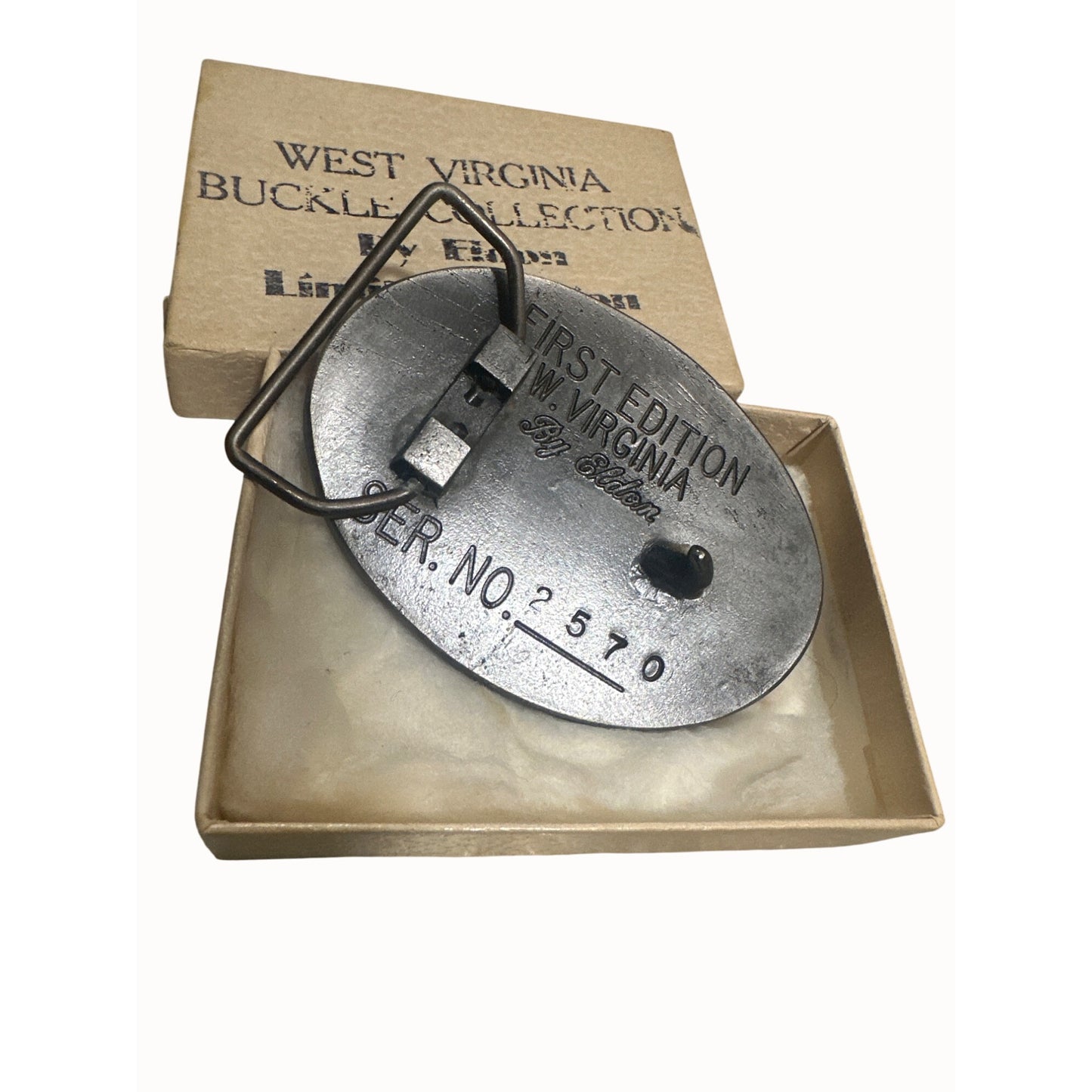 Eldon West Virginia Buckle Limited First Edition serial number + box