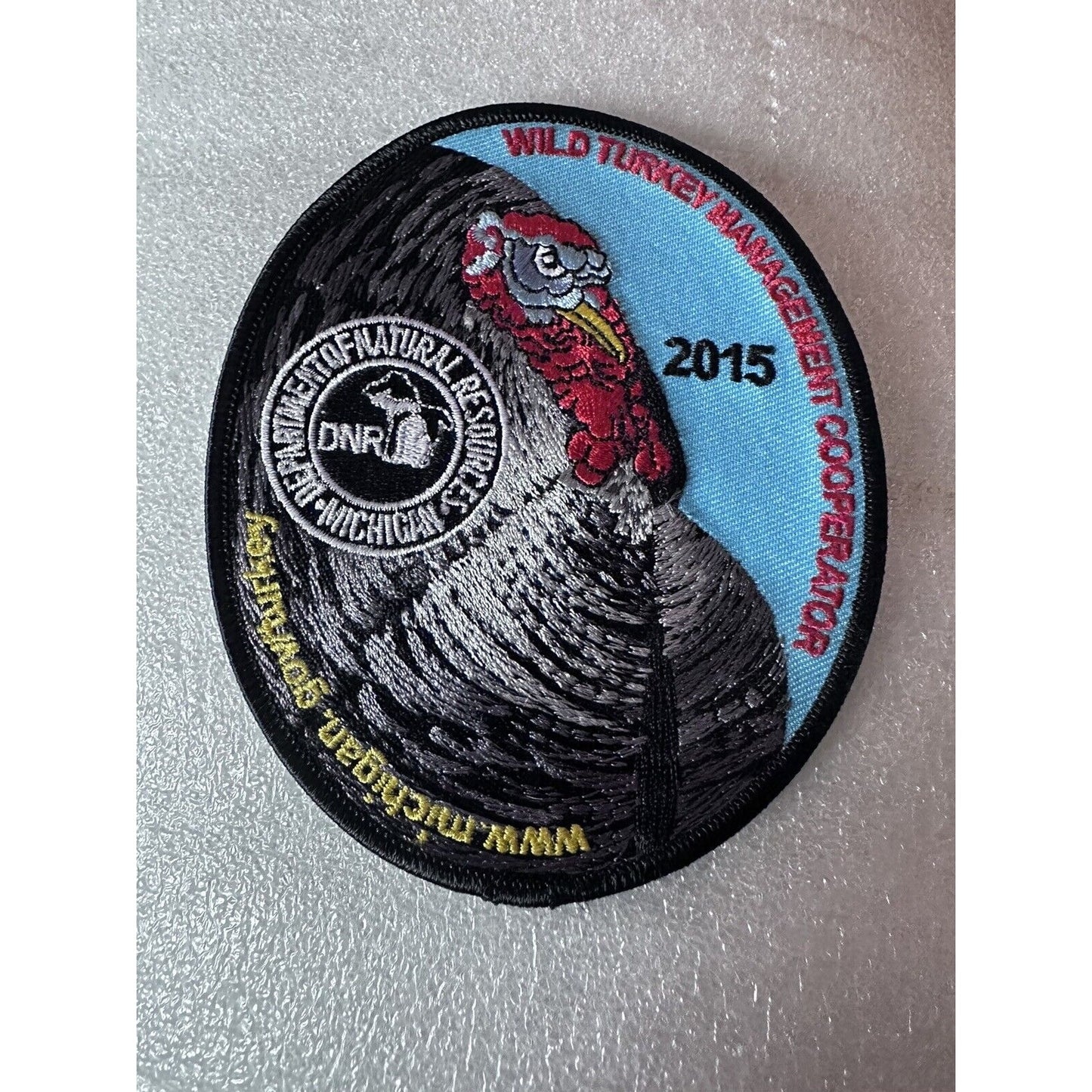 2015 Michigan DNR Wild Turkey Management Cooperation Embroidered Patch