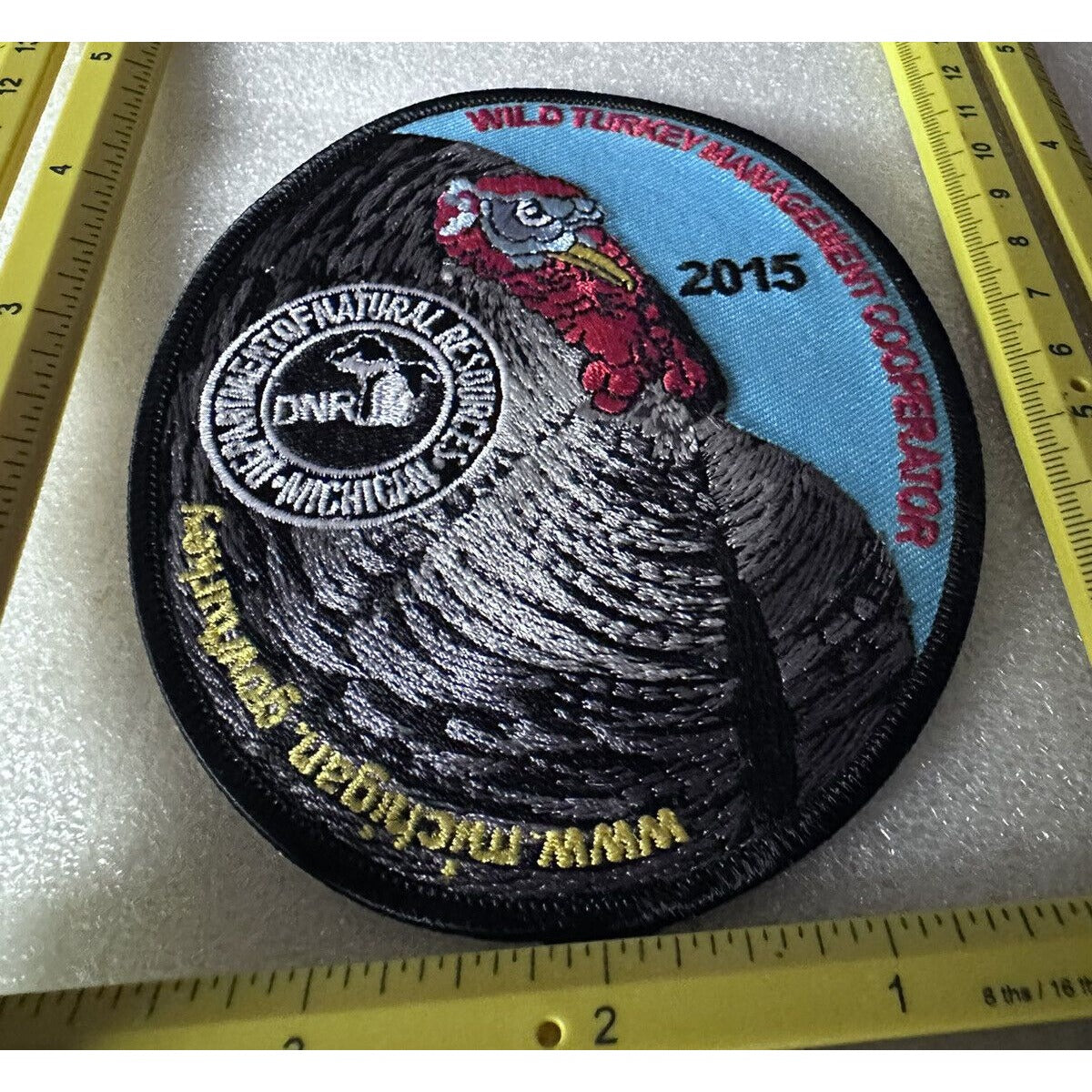 2015 Michigan DNR Wild Turkey Management Cooperation Embroidered Patch