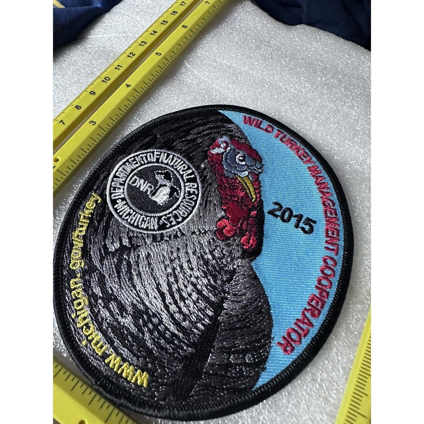 2015 Michigan DNR Wild Turkey Management Cooperation Embroidered Patch