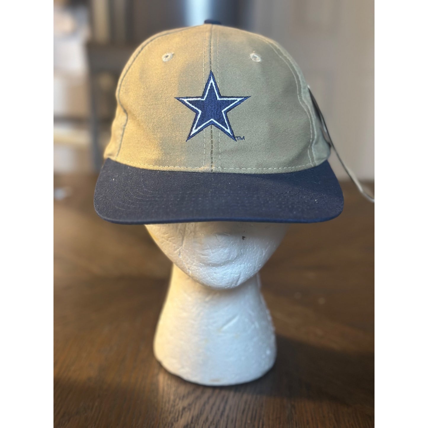Dallas Cowboys NFL Pro Line Snapback Hat Sports Specialties Tan & Blue