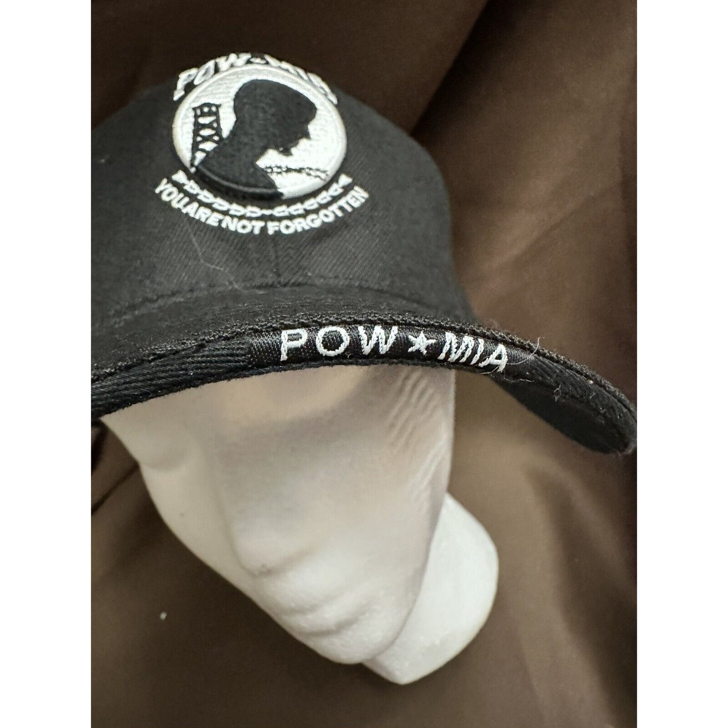 POW MIA Embroidered Adult Adjustable StrapBack Baseball Hat Cap Black