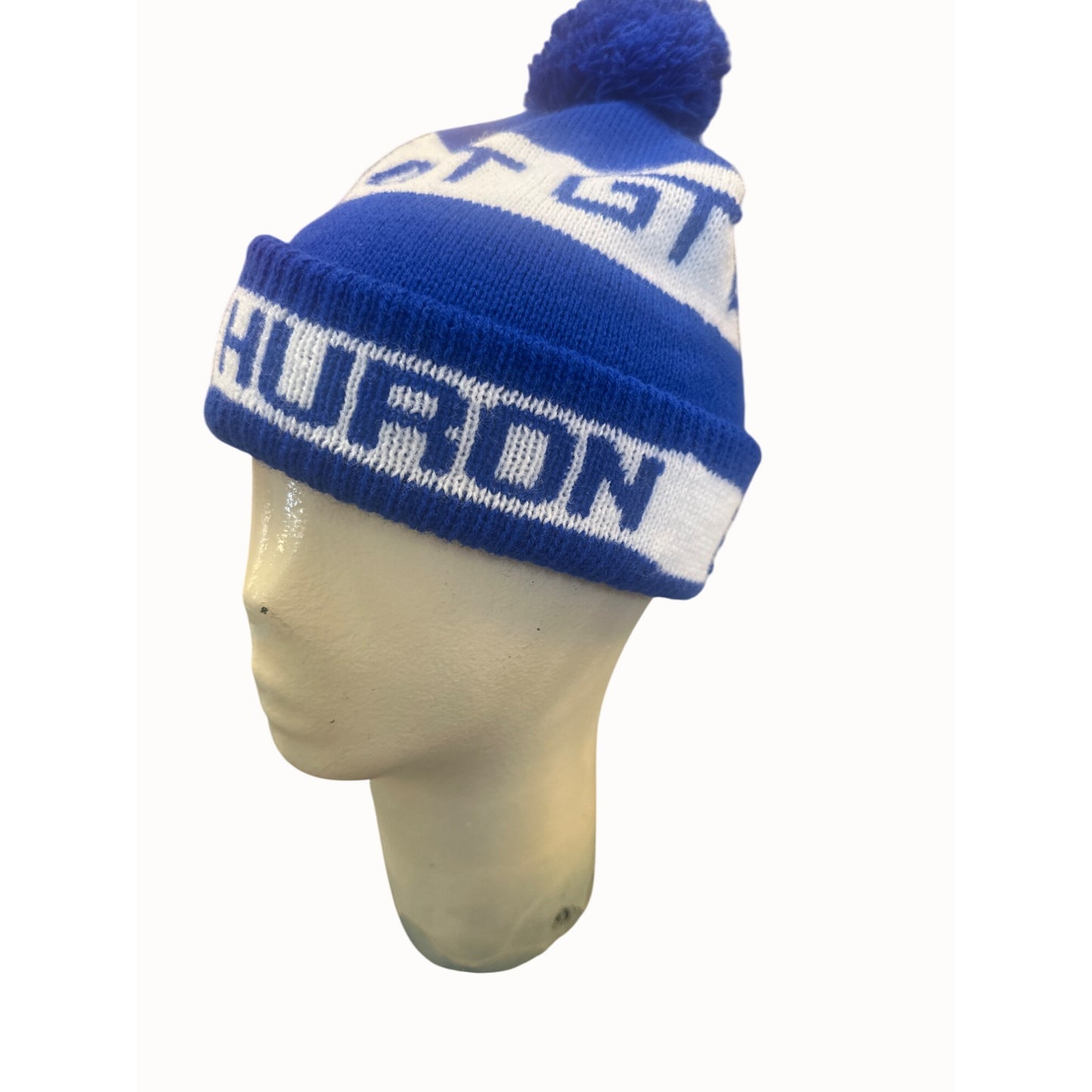 Blue & White GT Flint Port Huron" Knit Pom Beanie Grand Trunk