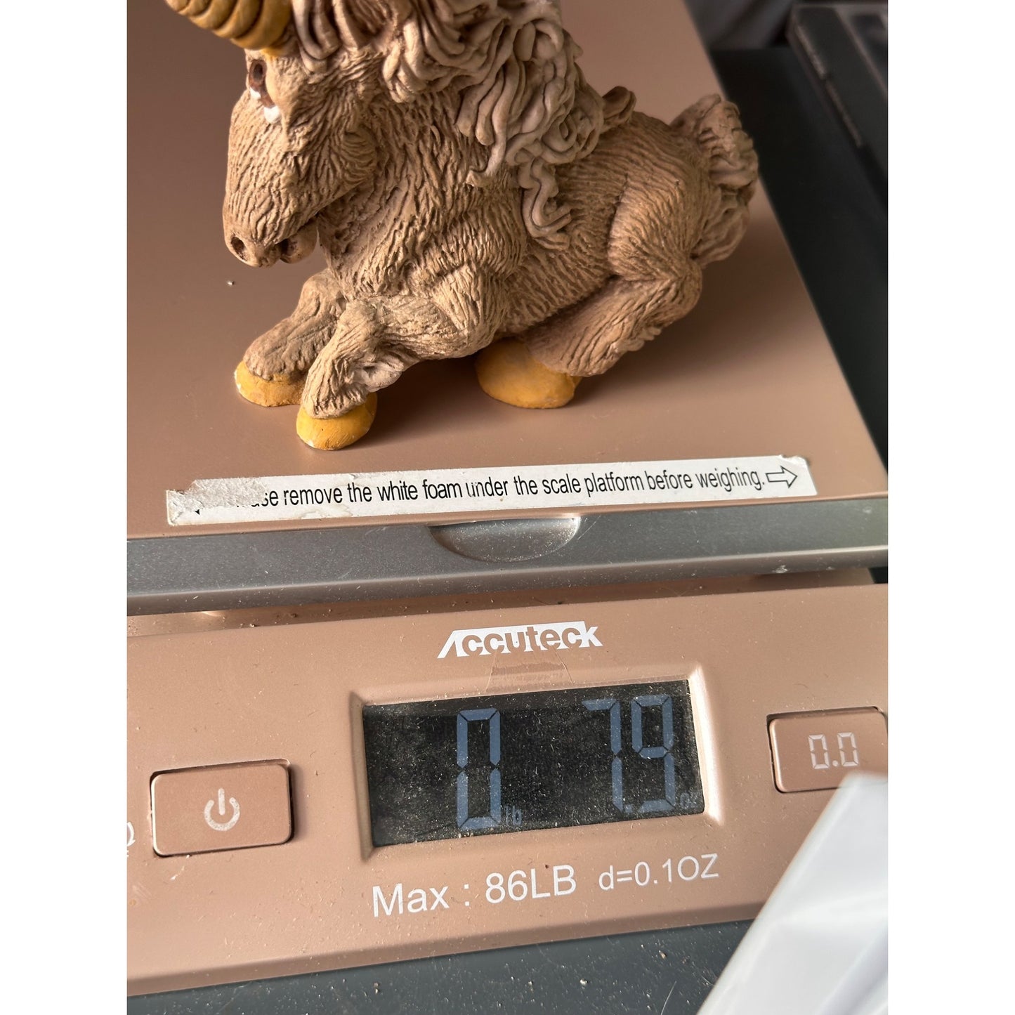 United designs Unicorn Figurine Brown Textured spaghetti mane tail Ceramic