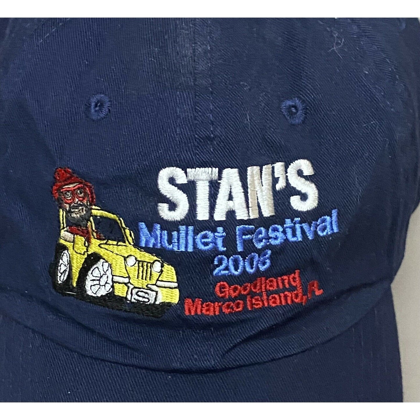 Stan’s Mullet Festival 2008 baseball Hat cap Goodland Florida Marco Island Fun