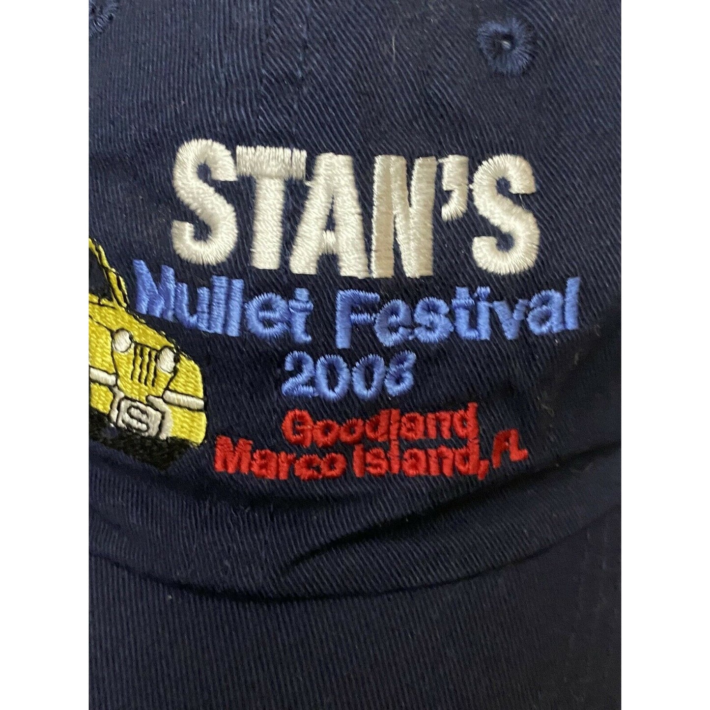 Stan’s Mullet Festival 2008 baseball Hat cap Goodland Florida Marco Island Fun