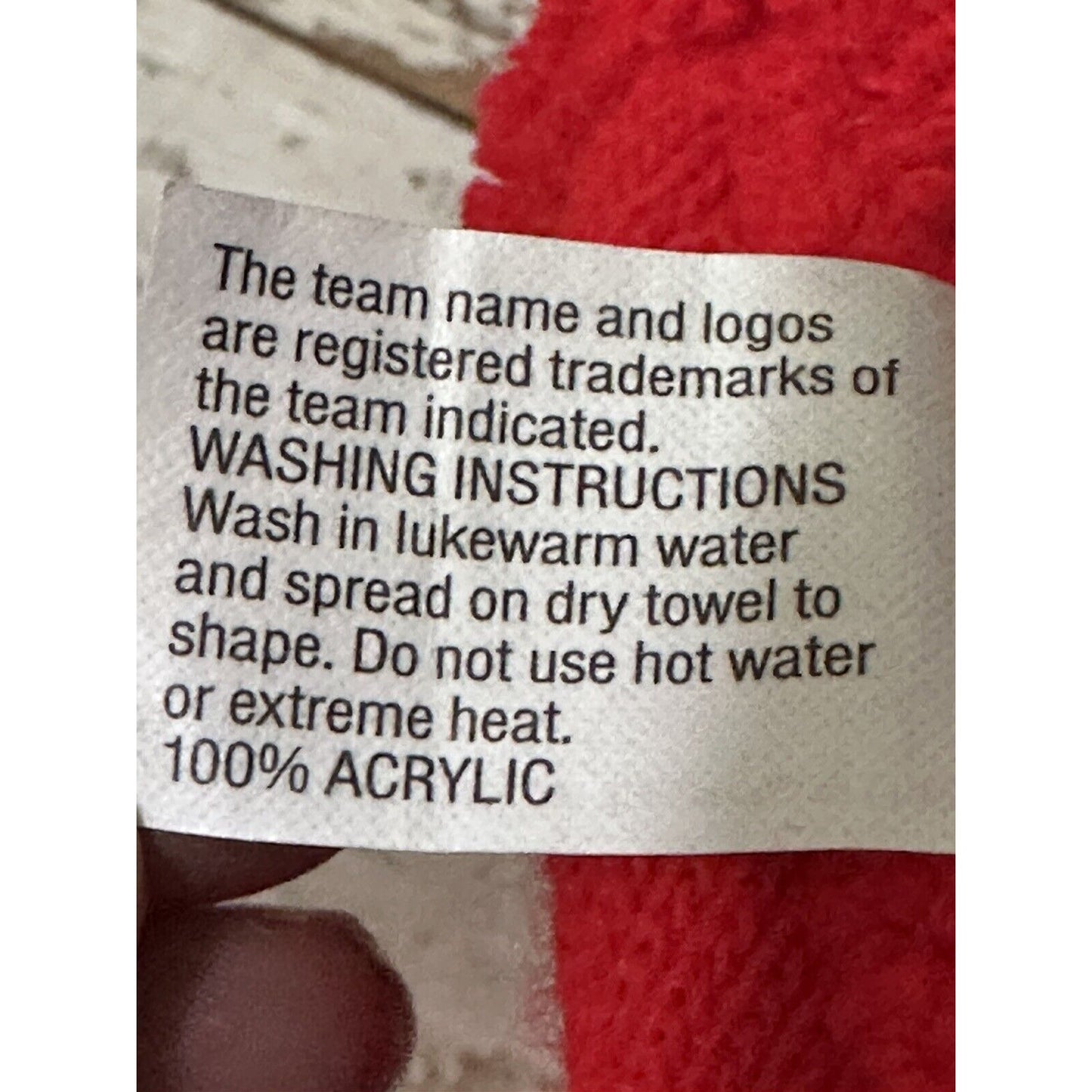 Detroit Red Wings Knit Hat NHL Official License Red Beanie Unisex Adult Size