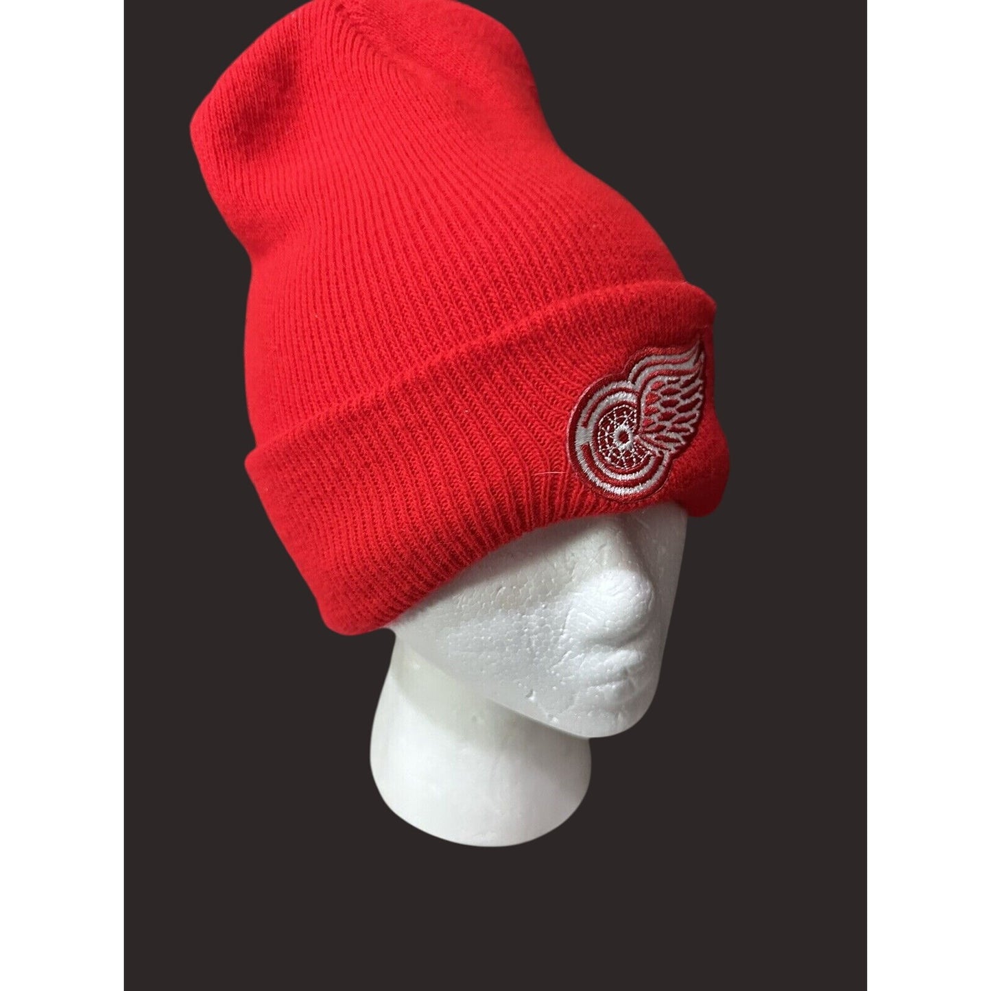 Detroit Red Wings Knit Hat NHL Official License Red Beanie Unisex Adult Size