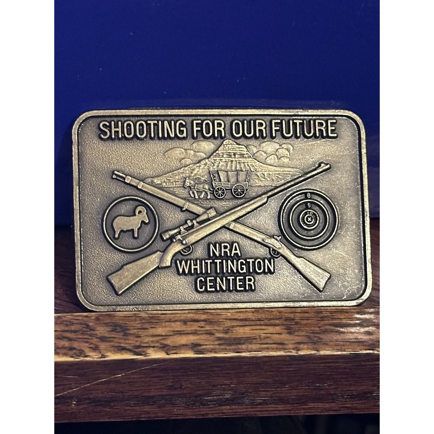 Shooting For Our Future National Rifle Association Whittington Belt Buckle NRA