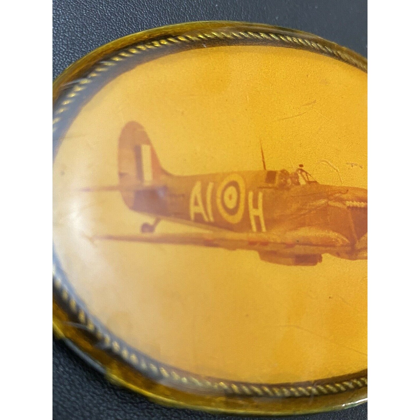 US AIR FORCE AIRPLANE MILITARY BELT BUCKLE 1970's