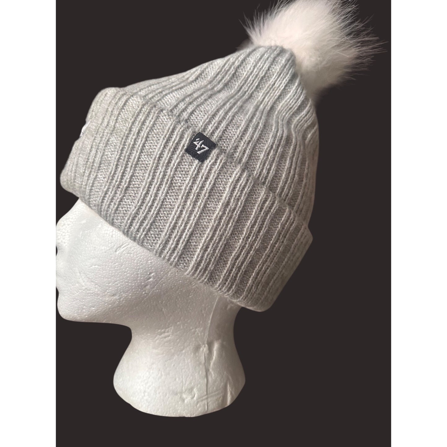 Chicago Bulls Womens Ribbed Knit Beanie With Pom Pom 47 Brand