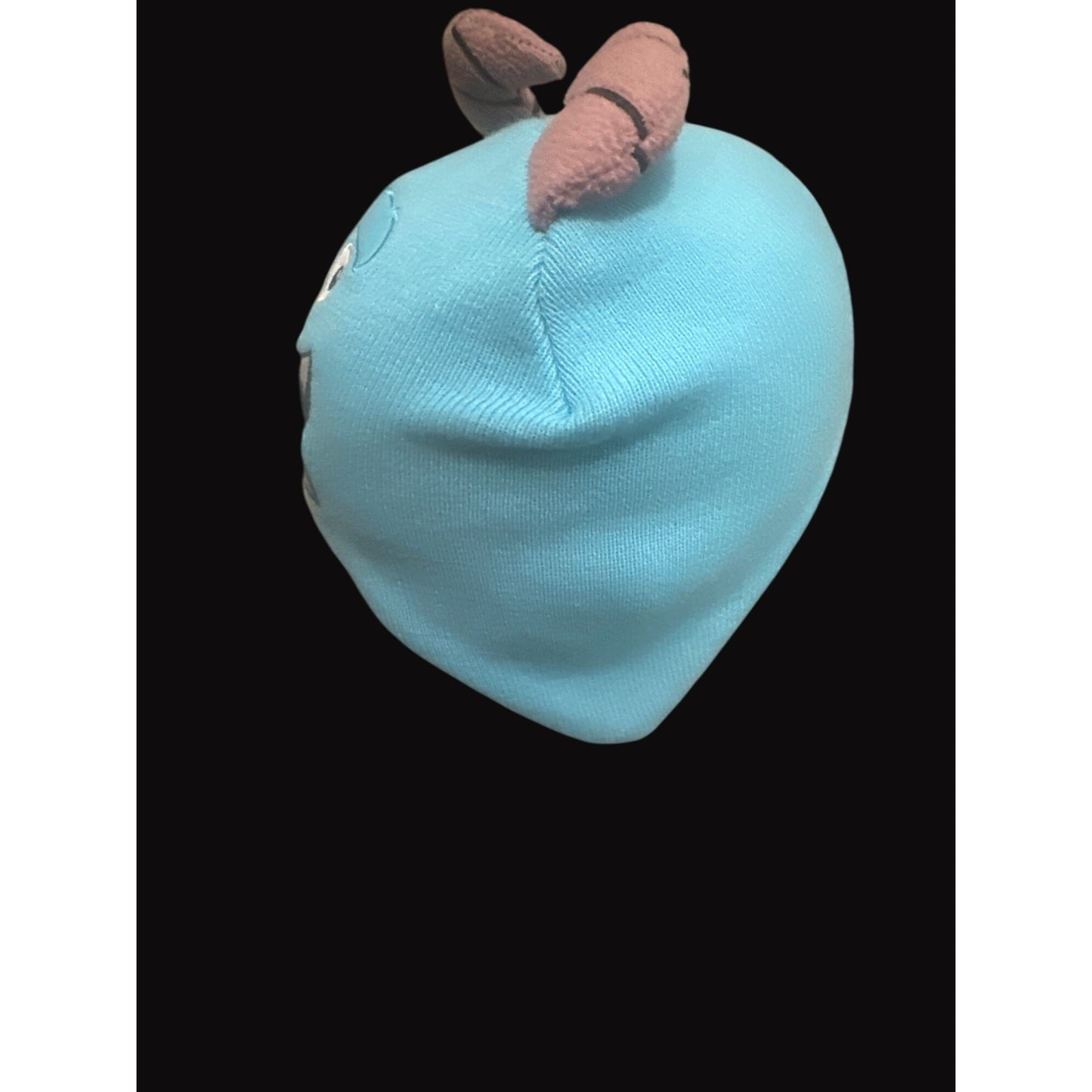 Disney Pixar Monsters University Sulley Beanie Hat With Horns Blue One Size 100% Acrylic & Polyester