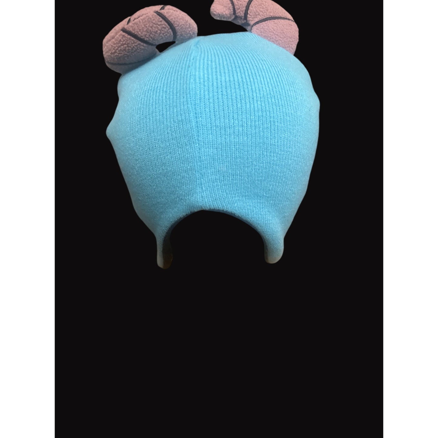 Disney Pixar Monsters University Sulley Beanie Hat With Horns Blue One Size 100% Acrylic & Polyester