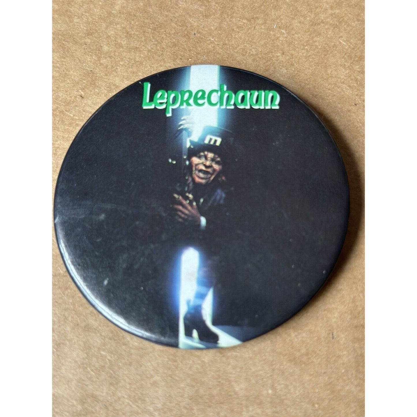 LEPRECHAUN Film 1993 3" Pinback Button Vintage Rare Horror Movie Promo