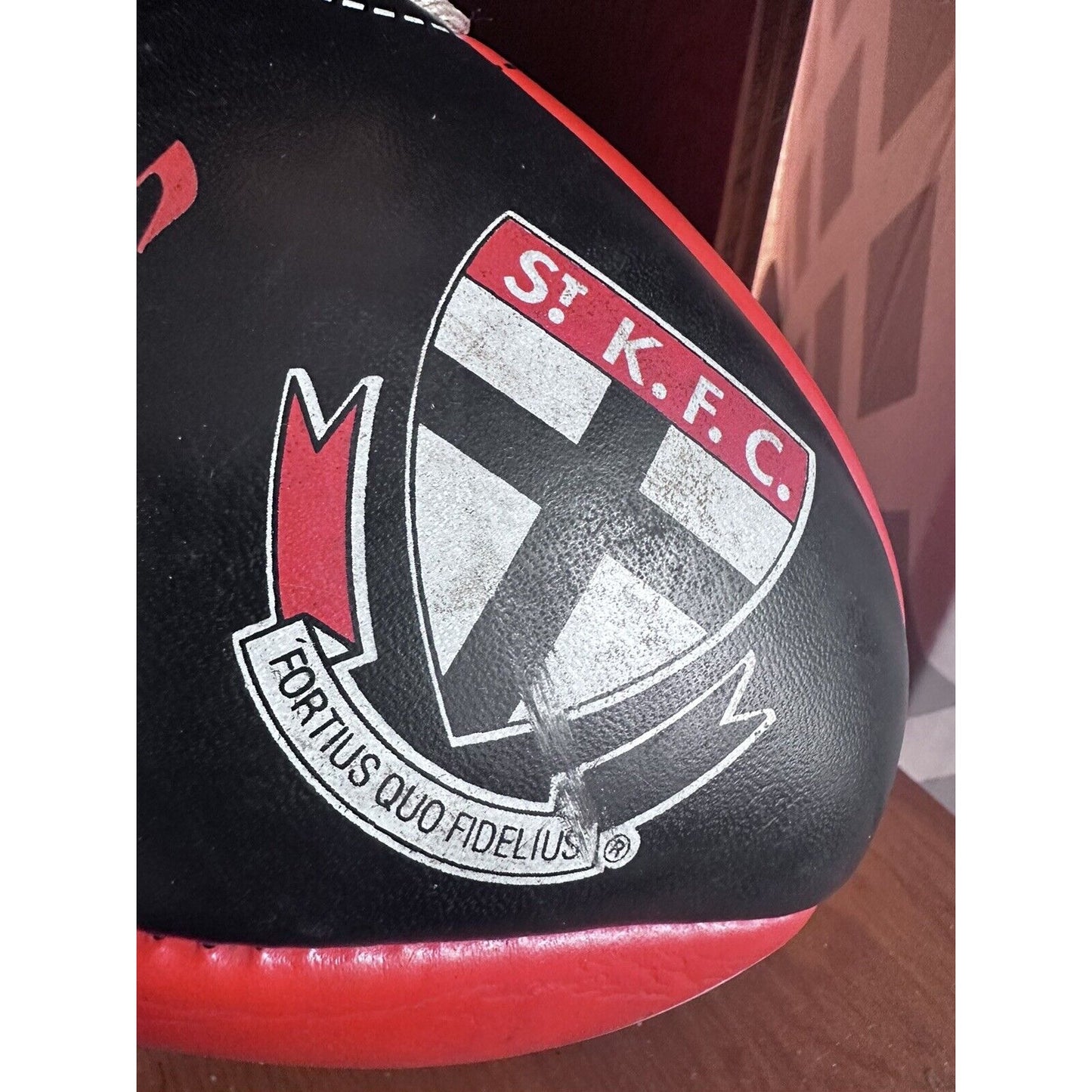 Sherrin Ruby Football Kangaroo Brand - St. K.F.C Kilda Saints