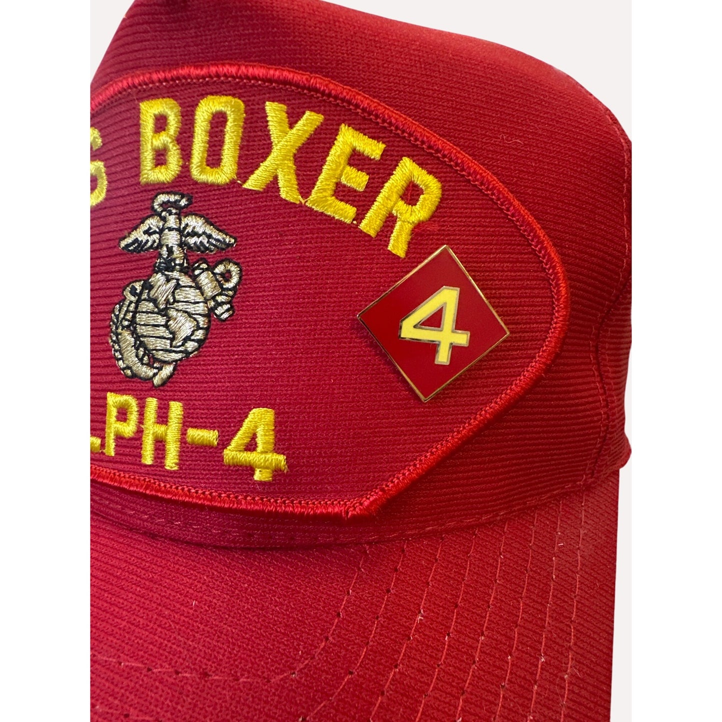 U.S. Navy USS Boxer LPH-4 Cap with pins