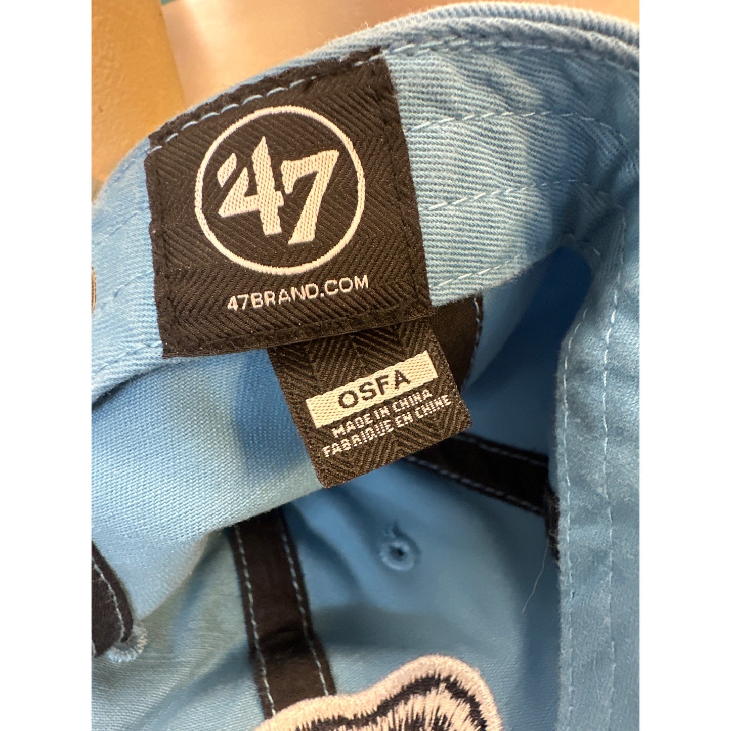 Cubs 47 Clean Up Adjustable Hat Light Blue