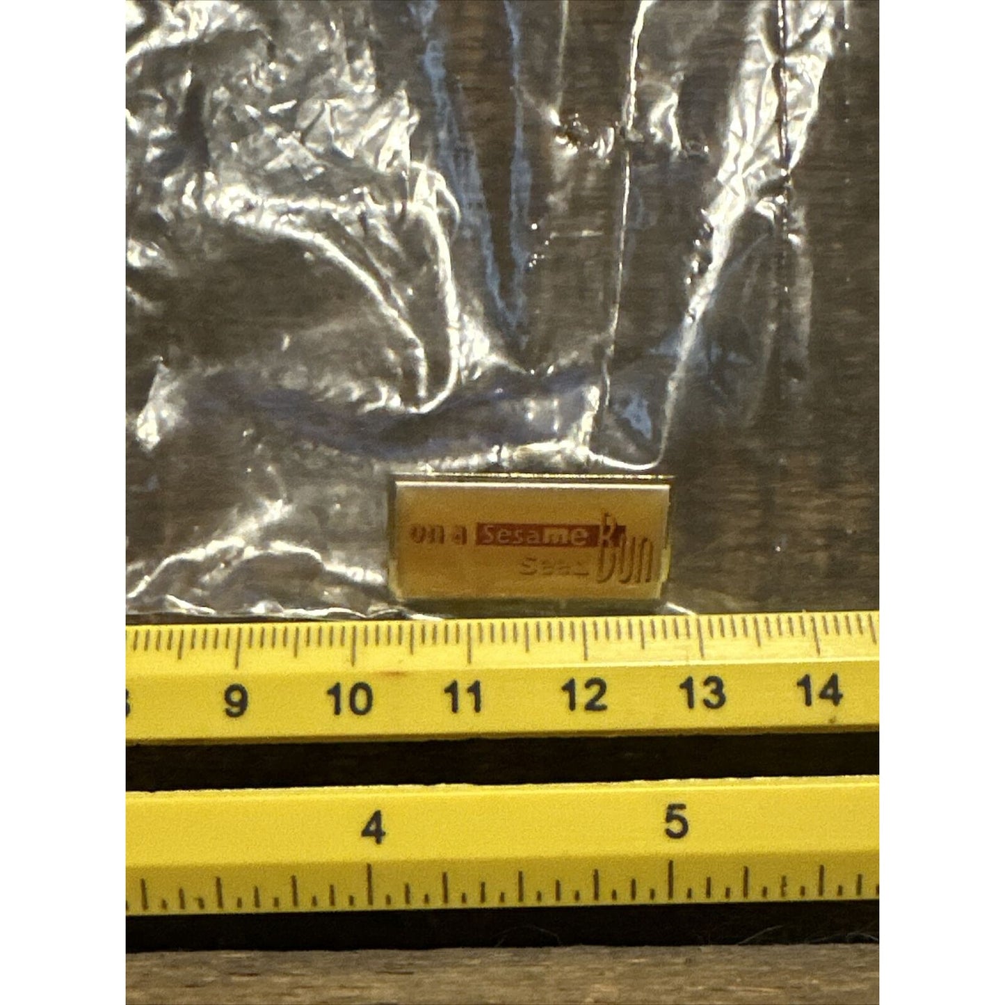 McDonalds On A Sesame Bun Employee Collectible Pinback Pin Button Sealed