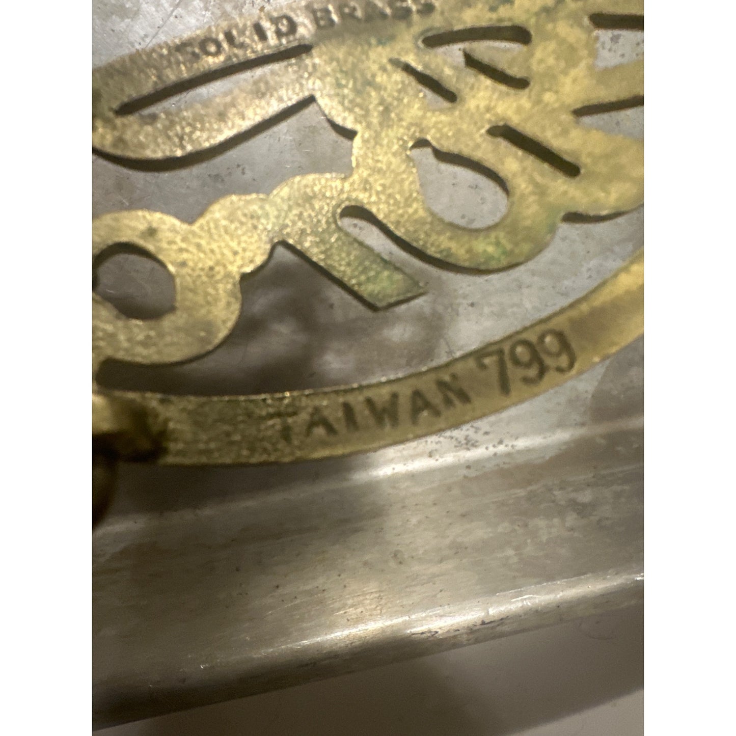 Ford open script Solid Brass Belt Buckle