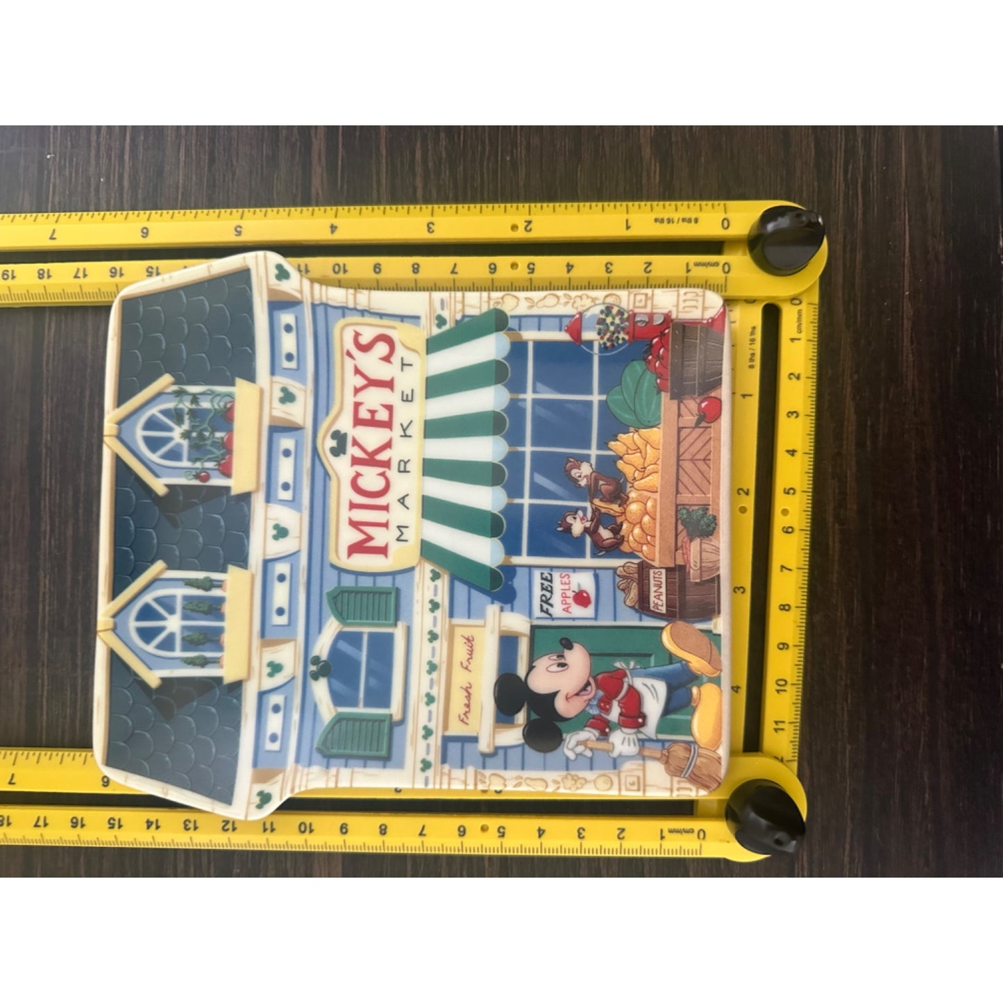 Disney Mickey's Market Ceramic Wall Hanging Decoration 7"x5"