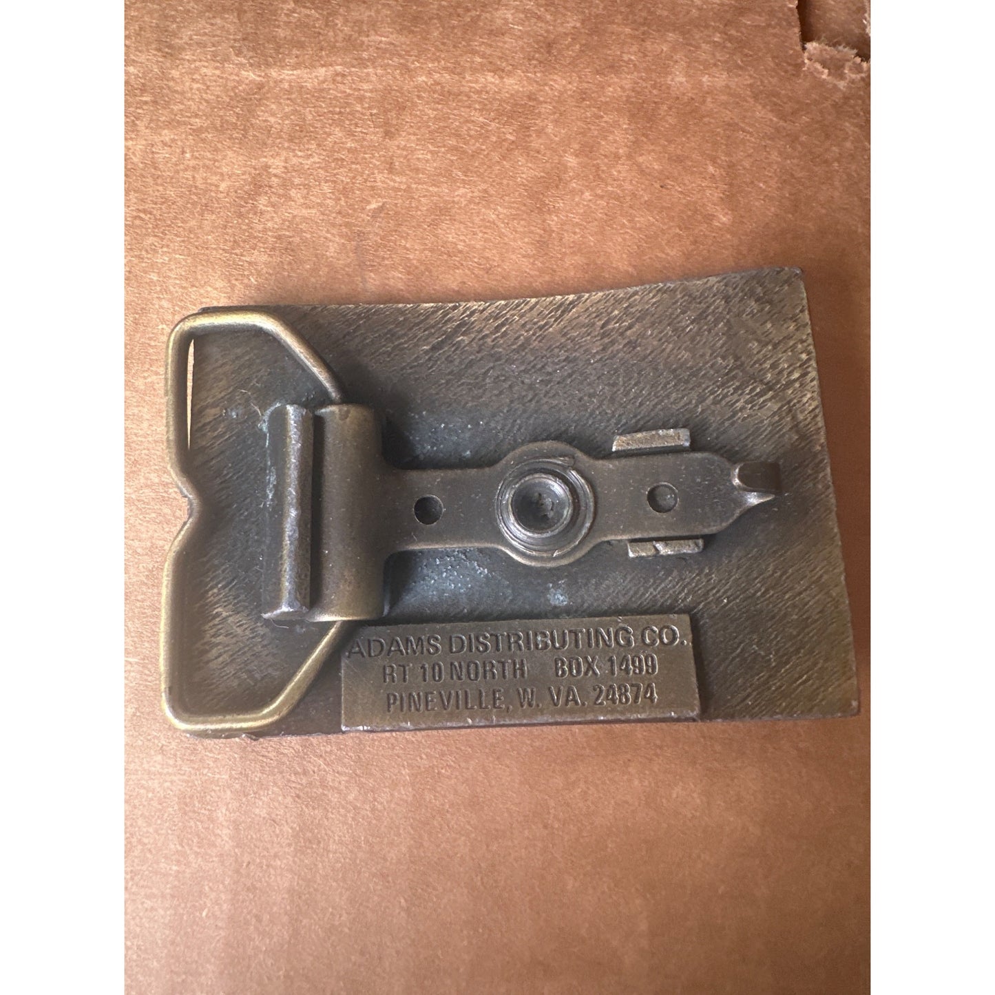 Itmann Prep Plant Belt Buckle By Adams Distributing Co. Pineville W. Va. 24874