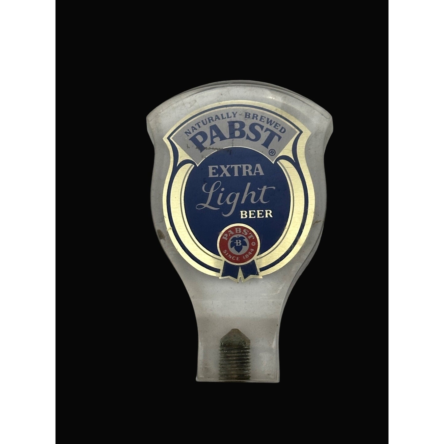 Pabst Extra Light Beer acrylic Tap Handle vintage