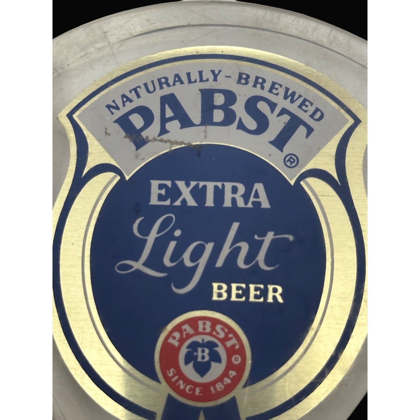 Pabst Extra Light Beer acrylic Tap Handle vintage