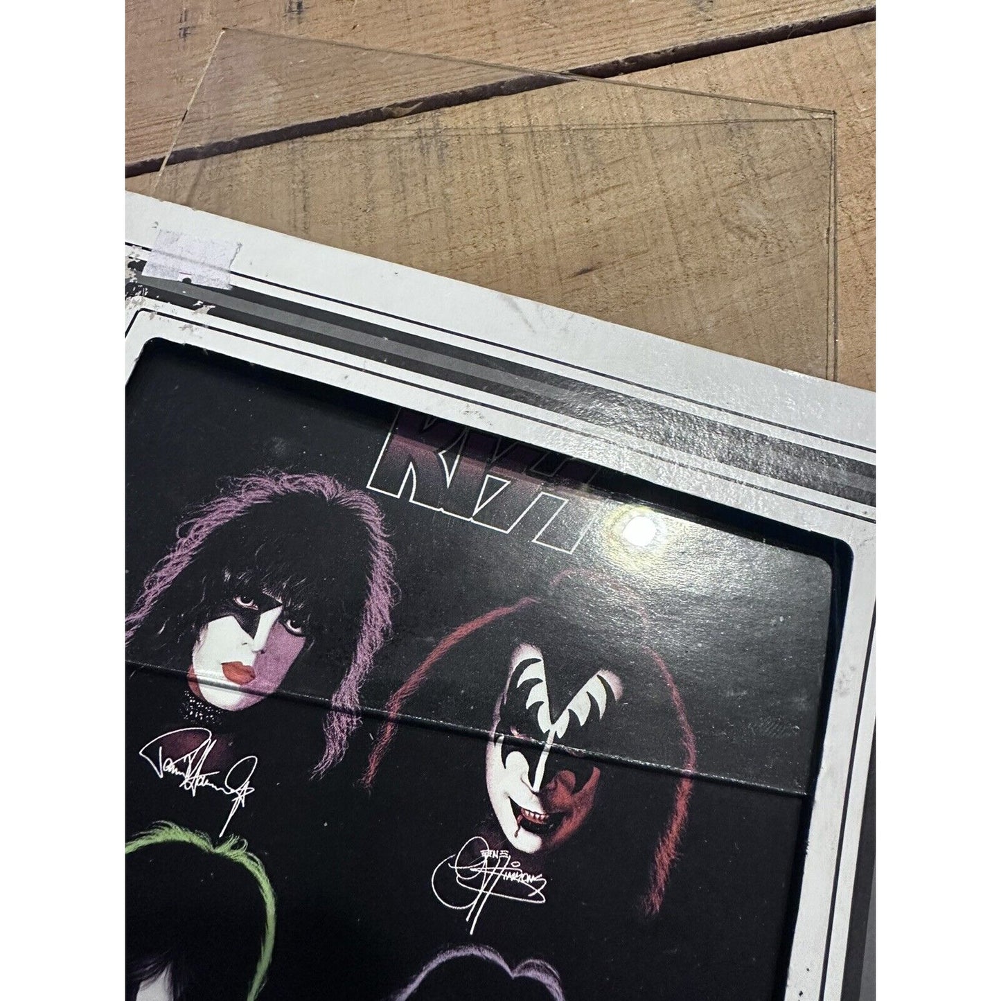 KISS Glass Photo Picture - 1999 8x8- Paper Framed Funky brand KISS Catalog 9016