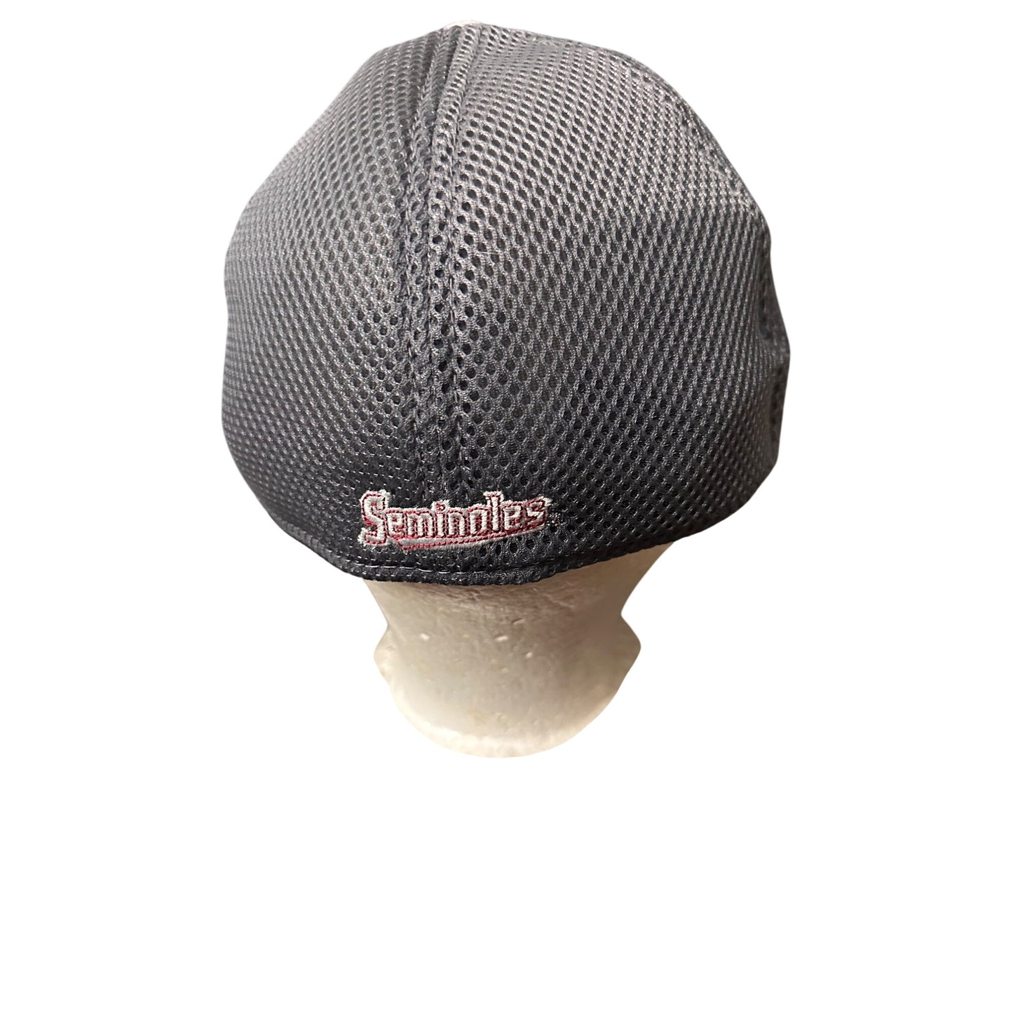 Florida State Seminoles Gray & Black Mesh Cap L/XL New Era 39 thirty