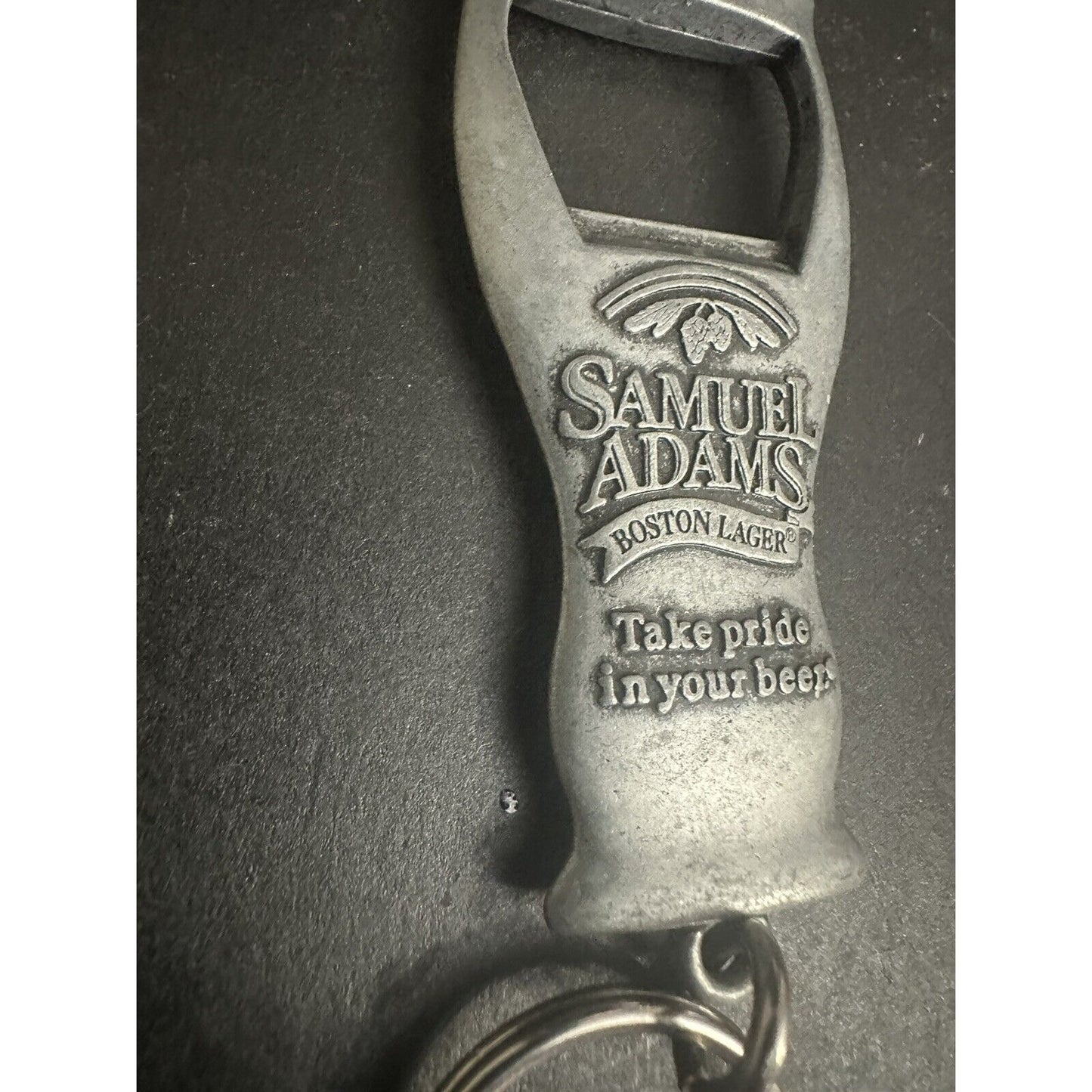 Samuel Adams Boston Lager Keychain Bottle Beer Opener Pewter