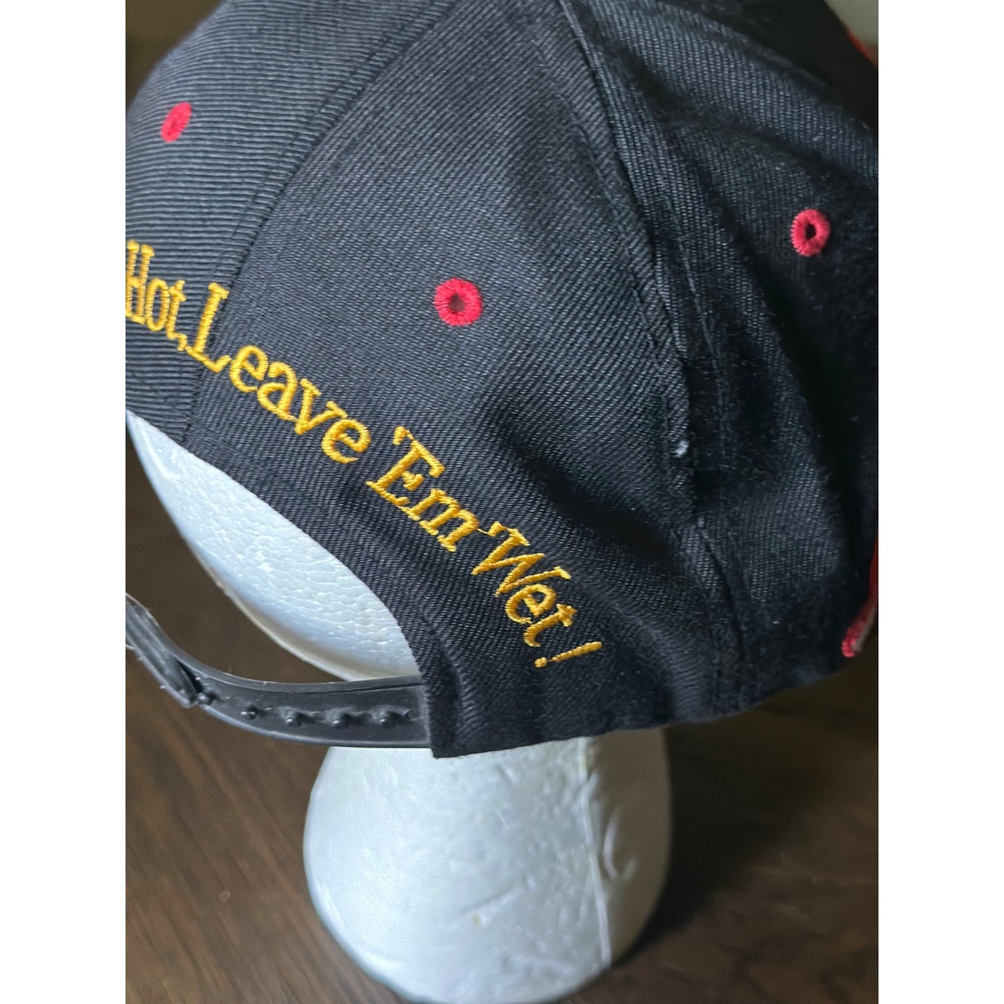 Coed Naked Firefighting Hat - "Find 'Em Hot Leave 'Em Wet" - Adjustable Snapback Embroidered