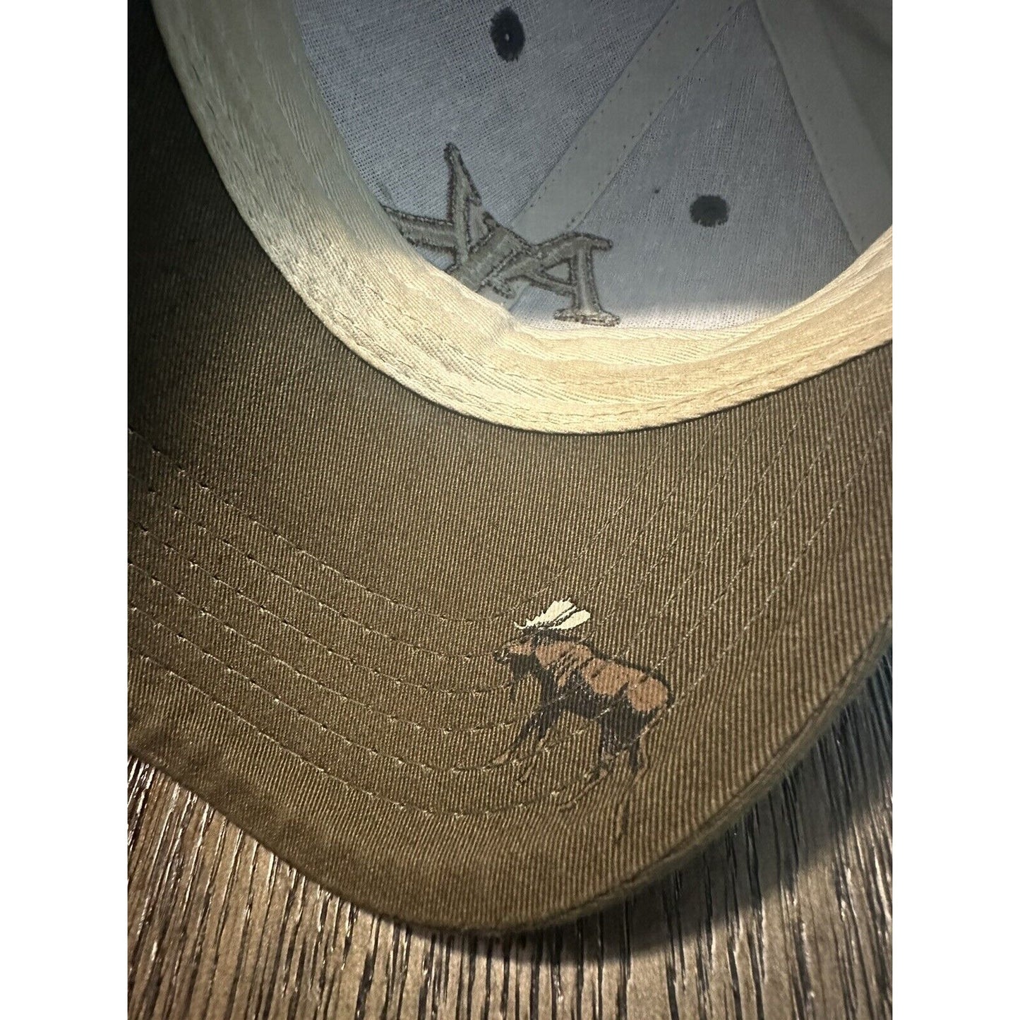 Alaska Moose Mesh Back Tongass  Brown White Baseball Cap Hat AK Embroidered