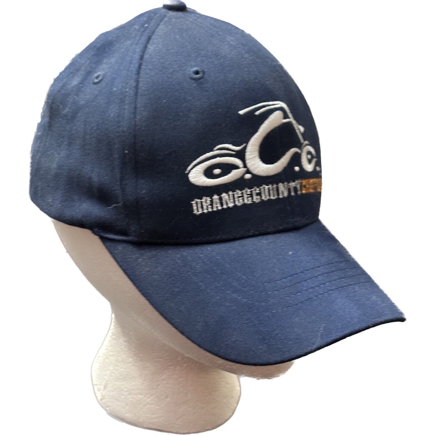 Orange County Choppers motorcycle hat cap Blue Orange Embroidered