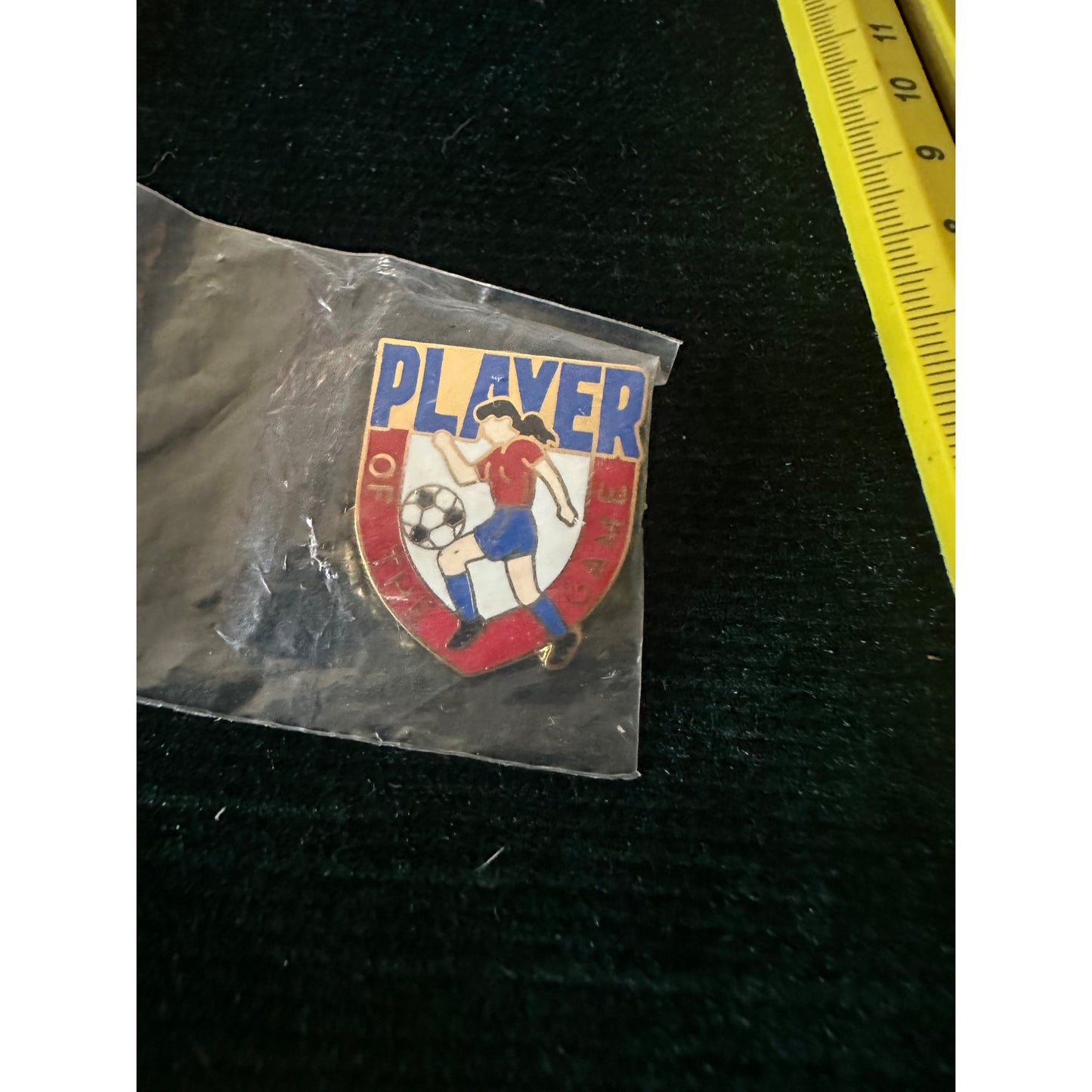 Player Of The Game Soccer Lapel Pin