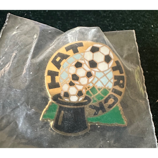 Hat Trick 3 Soccer balls Lapel Pin