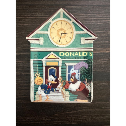 Donald Duck's Watch & Clock Shop Ceramic Plaque