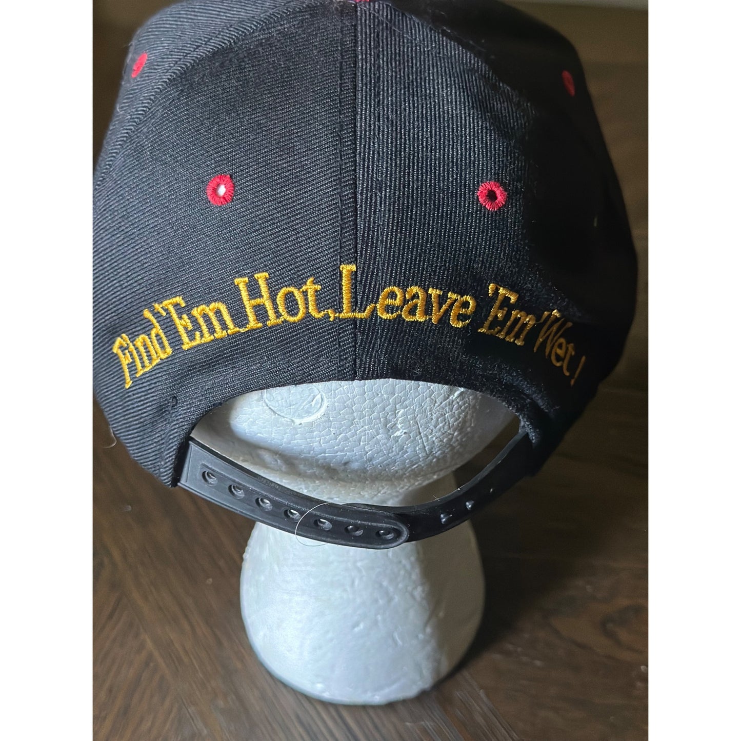 Coed Naked Firefighting Hat - "Find 'Em Hot Leave 'Em Wet" - Adjustable Snapback Embroidered