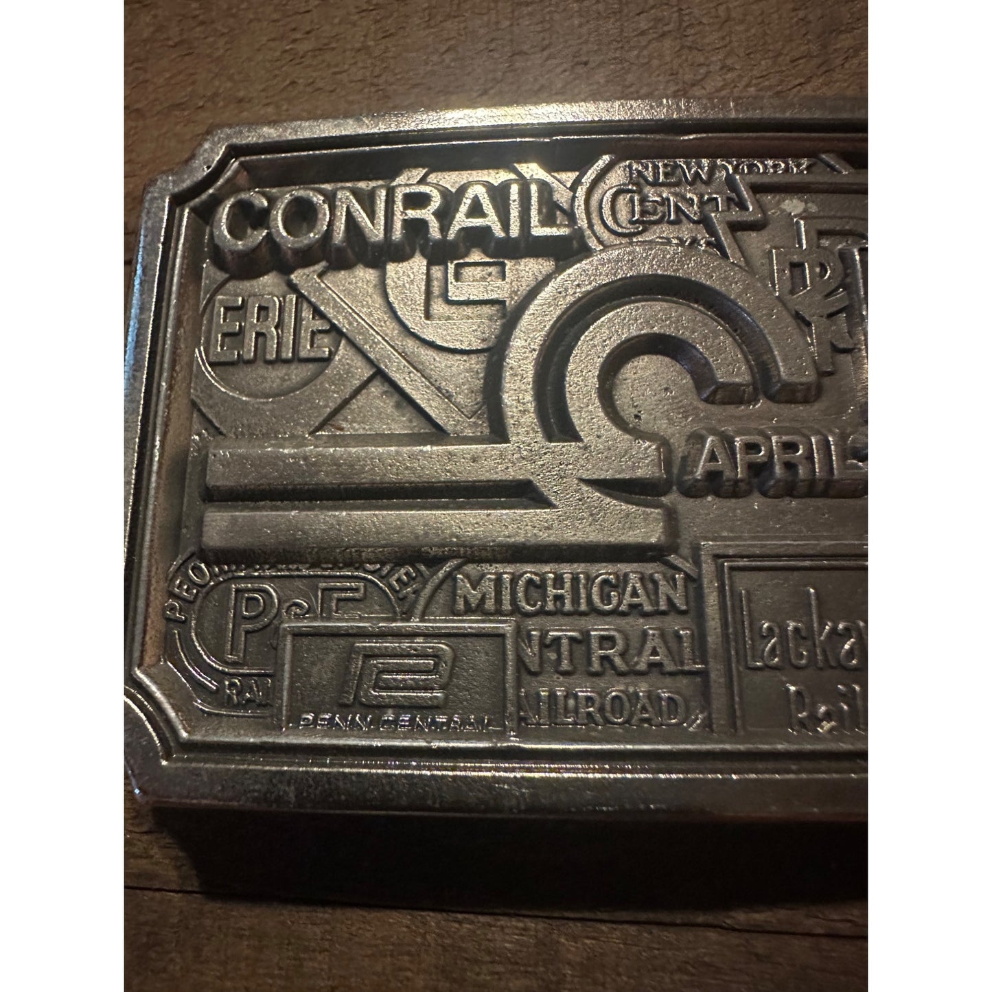 Koleaco Conrail Railroad Commemorative Belt Buckle April 1976