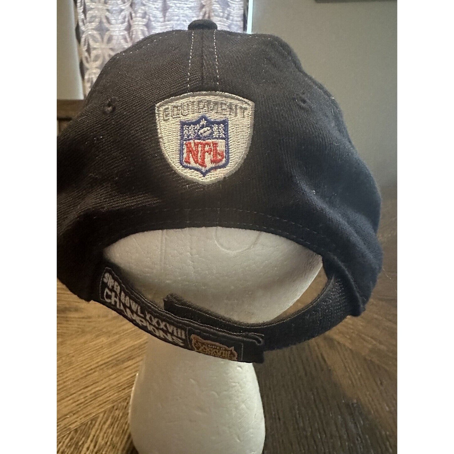 New England Patriots Hat Super Bowl XXXVIII 38 Champions Ball Cap NFL Reebok