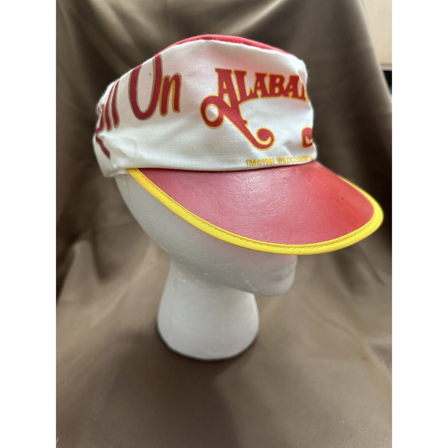 1981 Roll On Alabama Hat Cap Plastic Brim