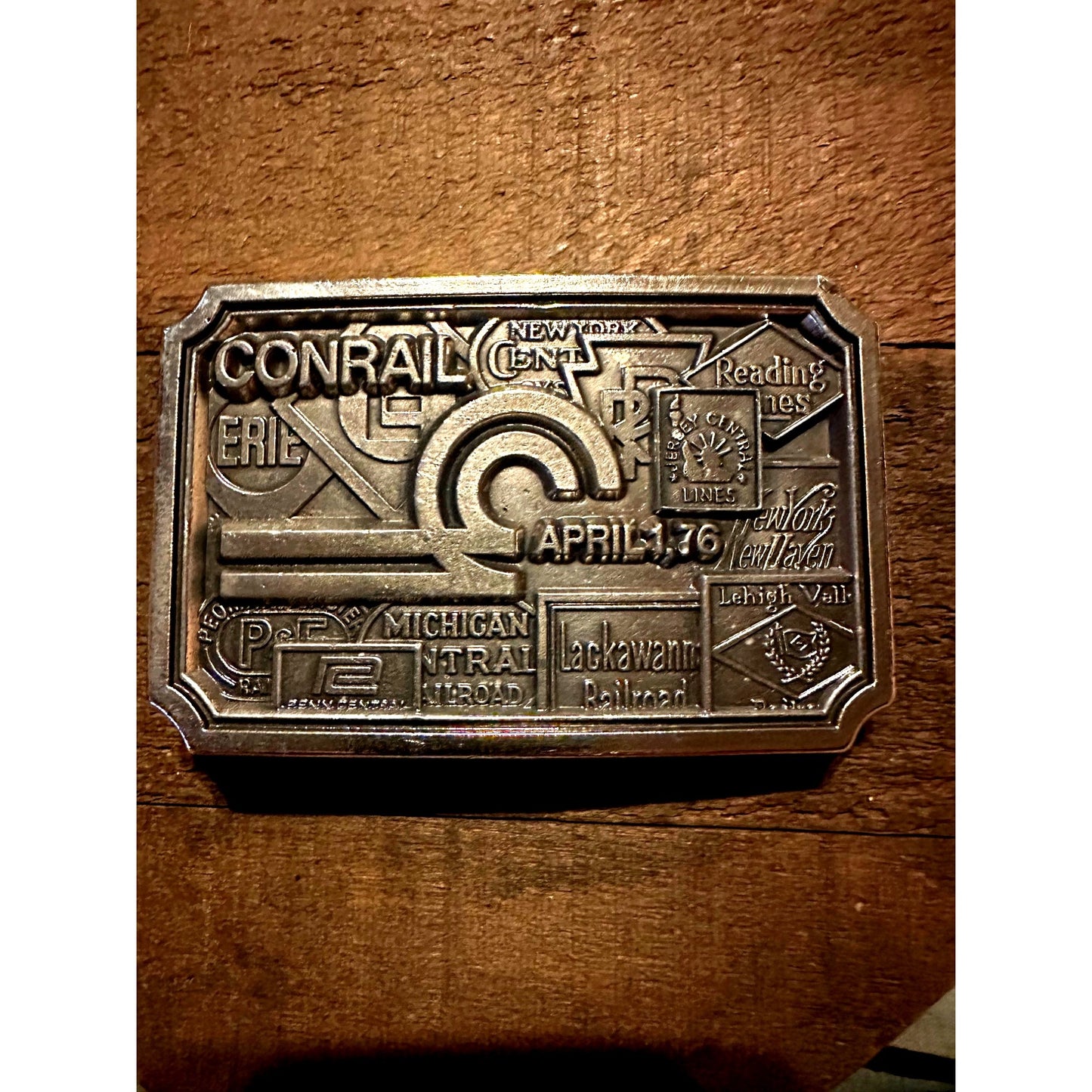 Koleaco Conrail Railroad Commemorative Belt Buckle April 1976