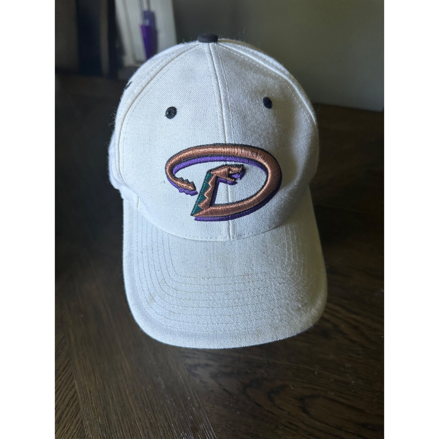 Diamondbacks MLB Hat By Twins Enterprise Inc White Adjustable Genuine Merchandise vintage